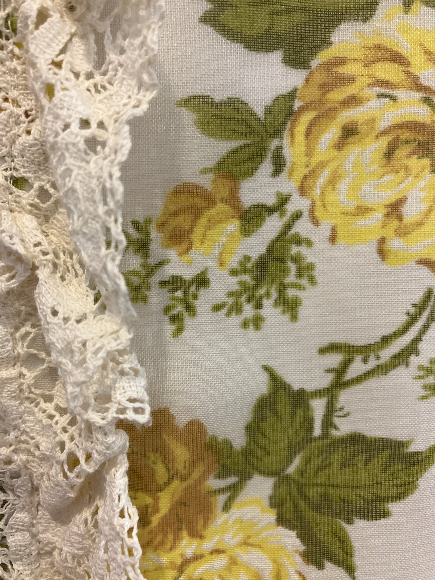 Vintage 1960’s Handmade Yellow Floral Dress
