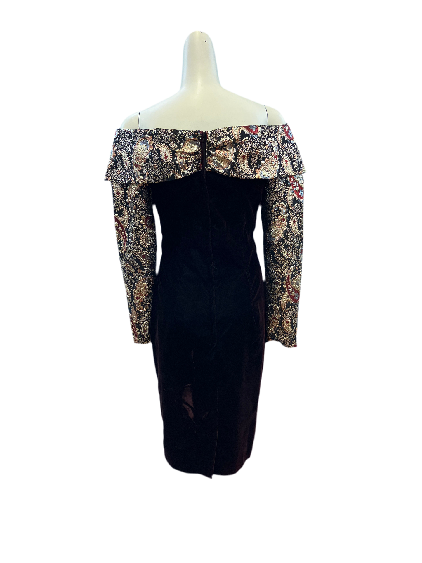 Vintage 1980’s Scott McClintock Off the Shoulder Dress