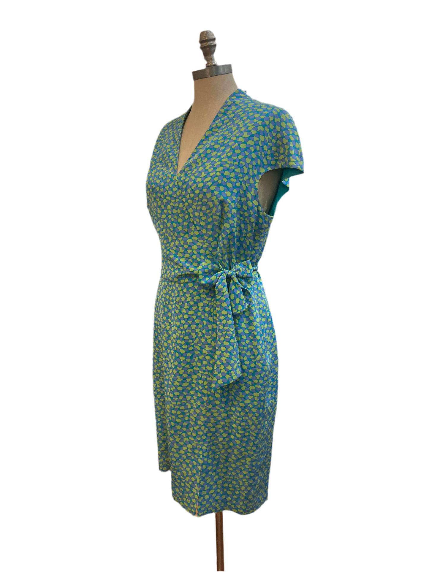 1980s Designer Spencer Jeremy 100% Silk Dress