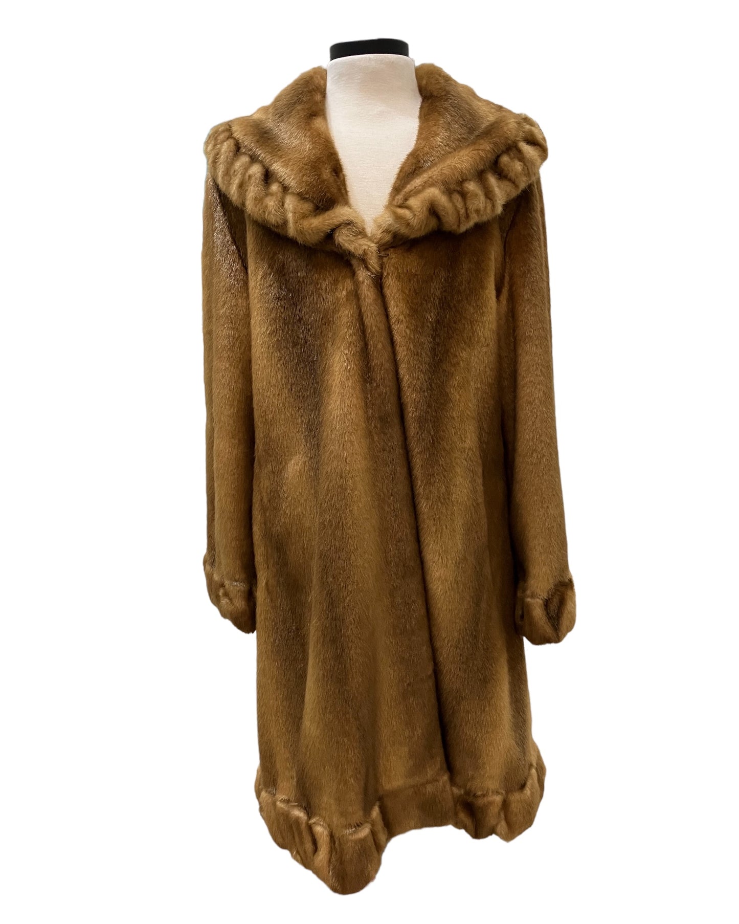 Faux Fur “Jones New York” Brown Coat