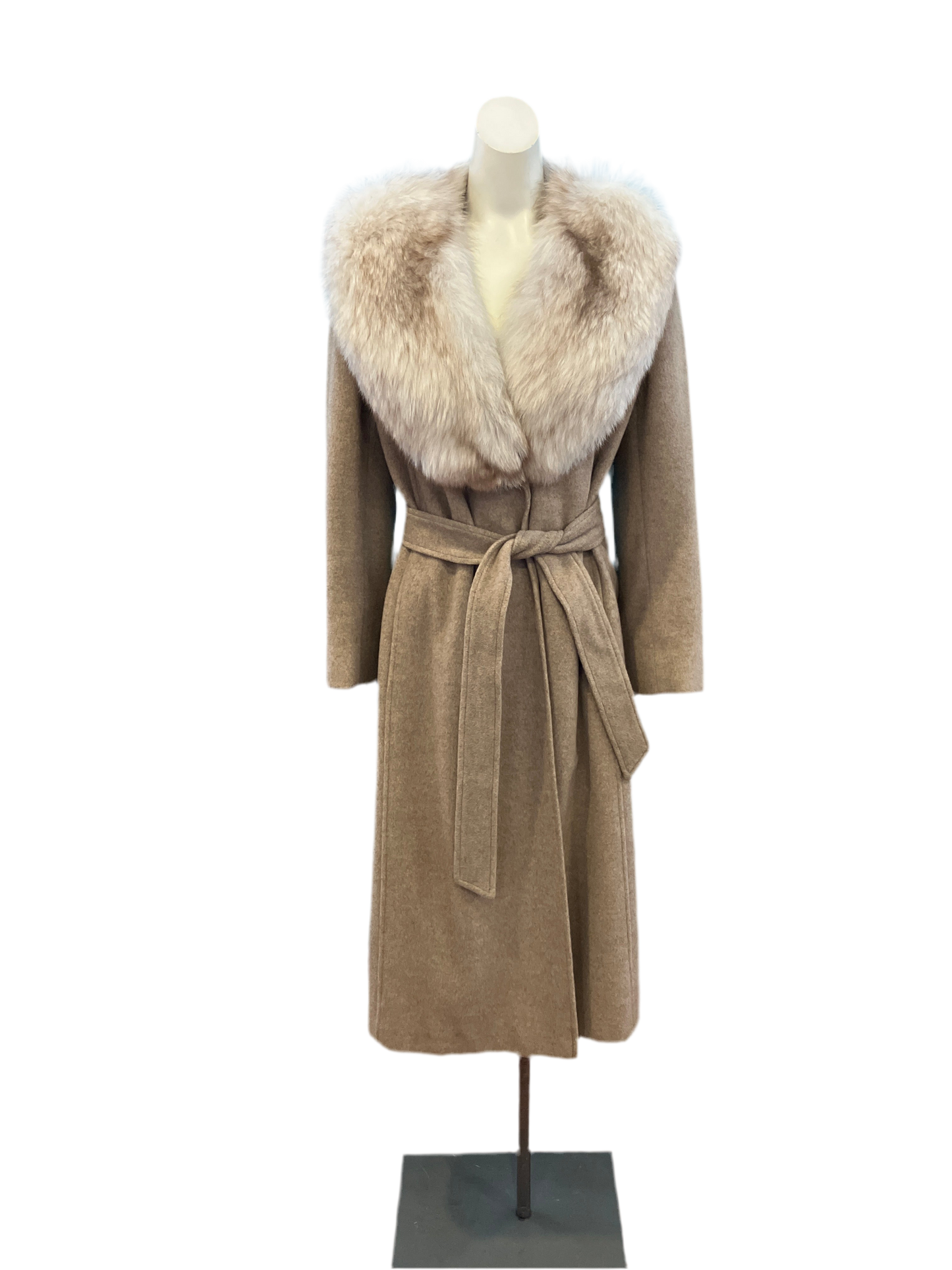 Vintage Lillie Rubin Regency Cashmere Coat with Genuine Fox Collar