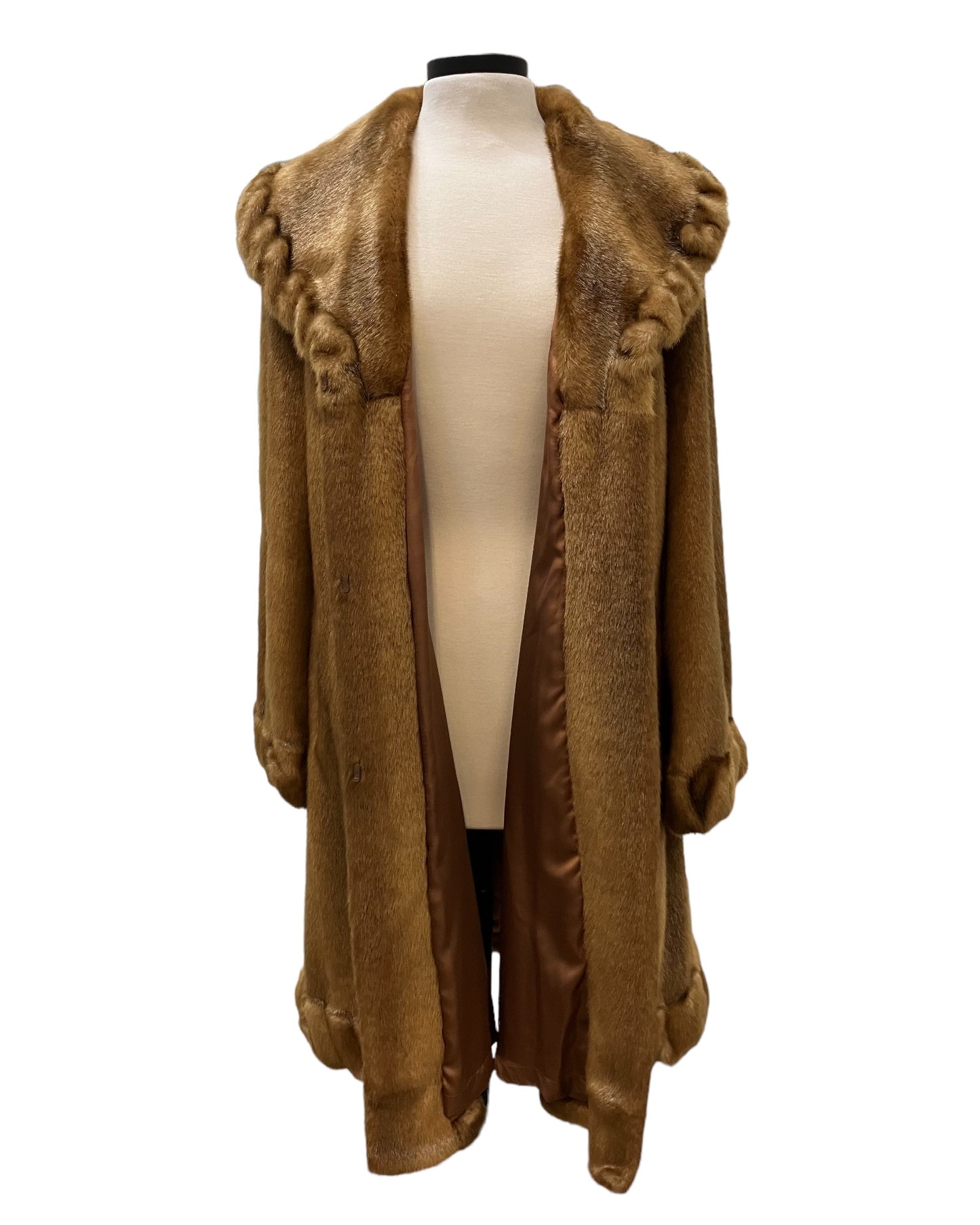 Faux Fur “Jones New York” Brown Coat
