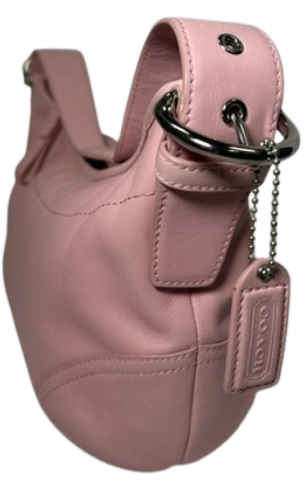 Coach Pink Leather Shoulder Bag