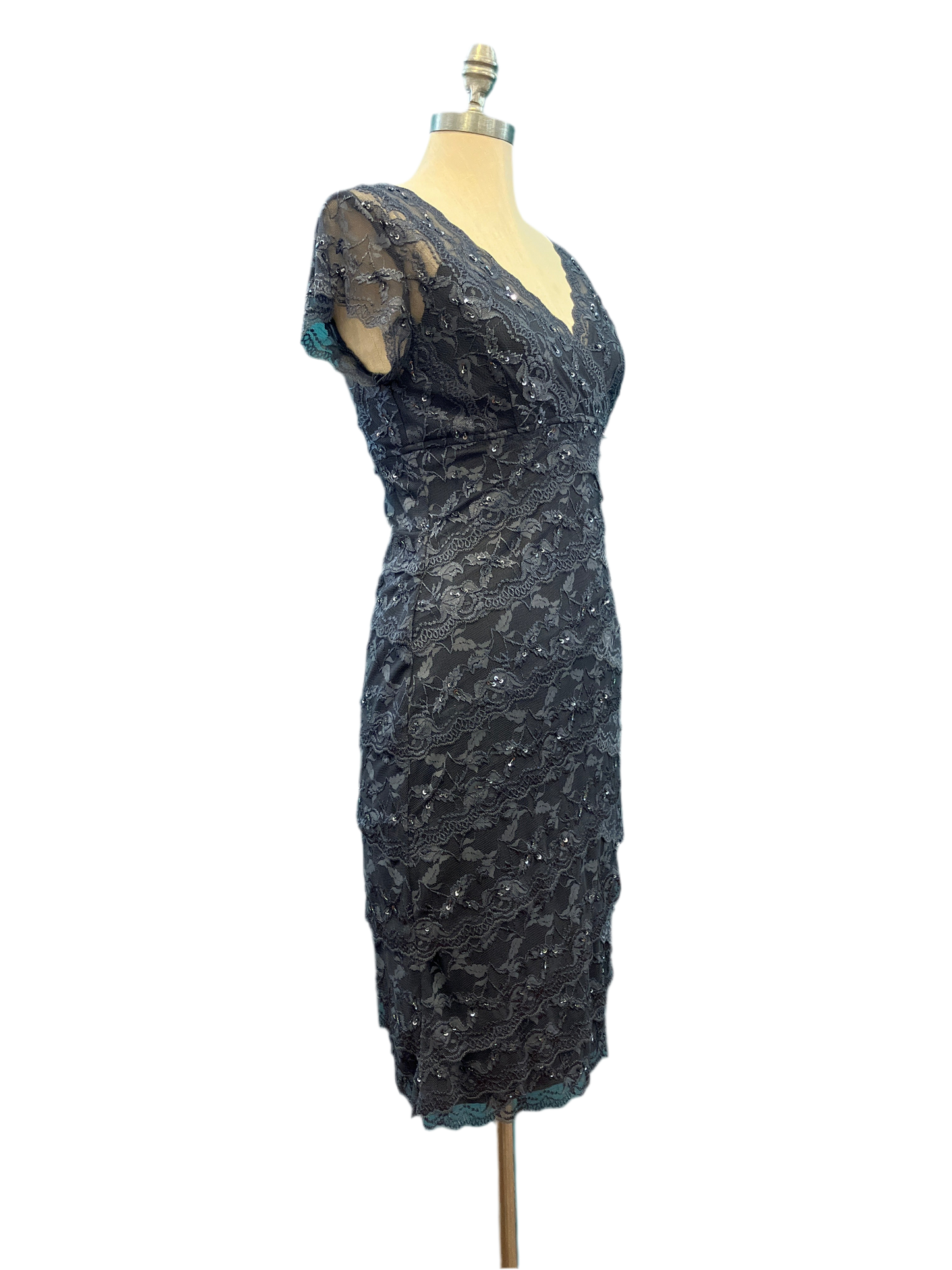 Vintage NWT MARINA Dress with Lace and Sequins