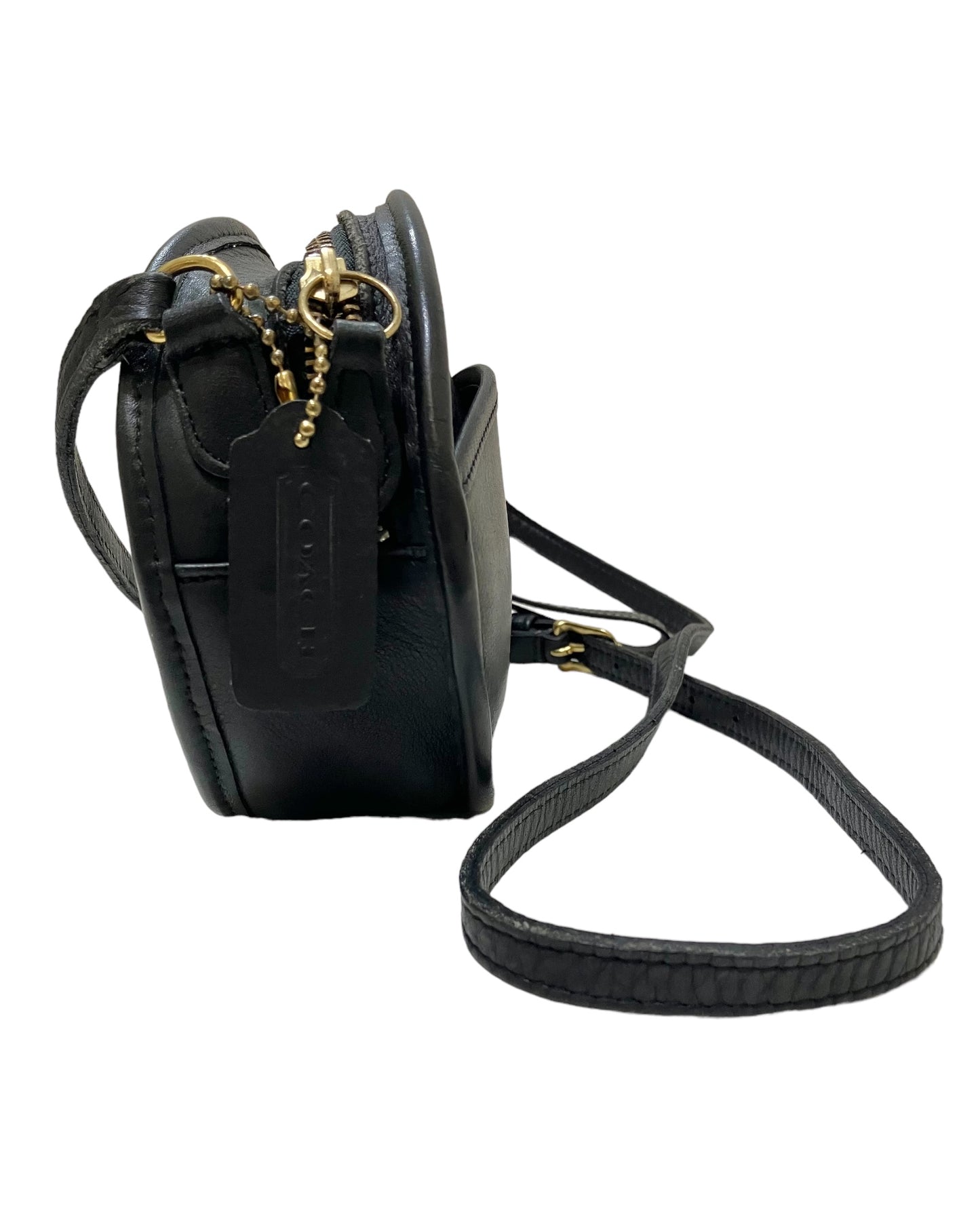 Vintage Coach Canteen Style Black Bag