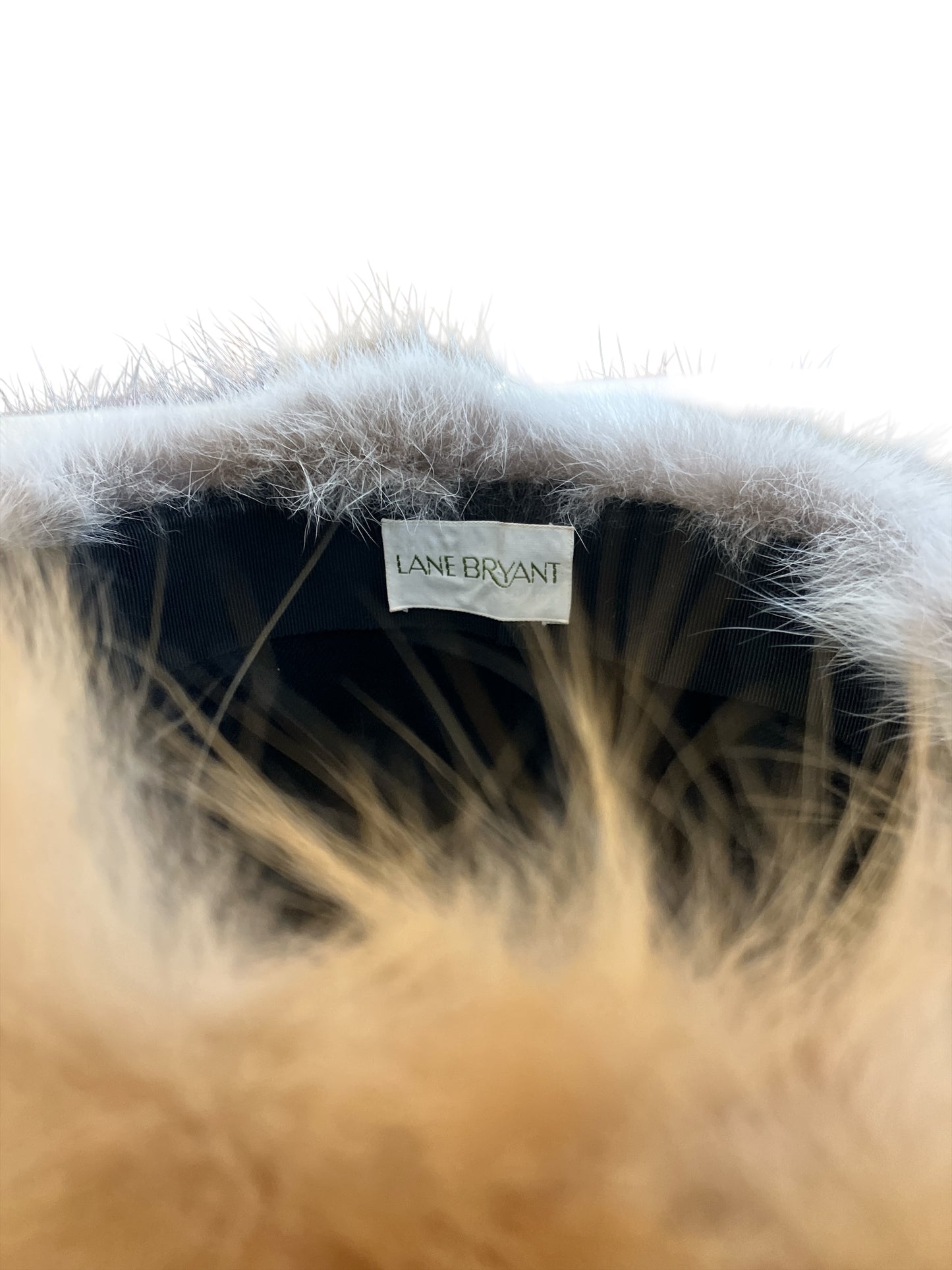 Vintage Lane Bryant Fluffy Red Fox Fur Hat
