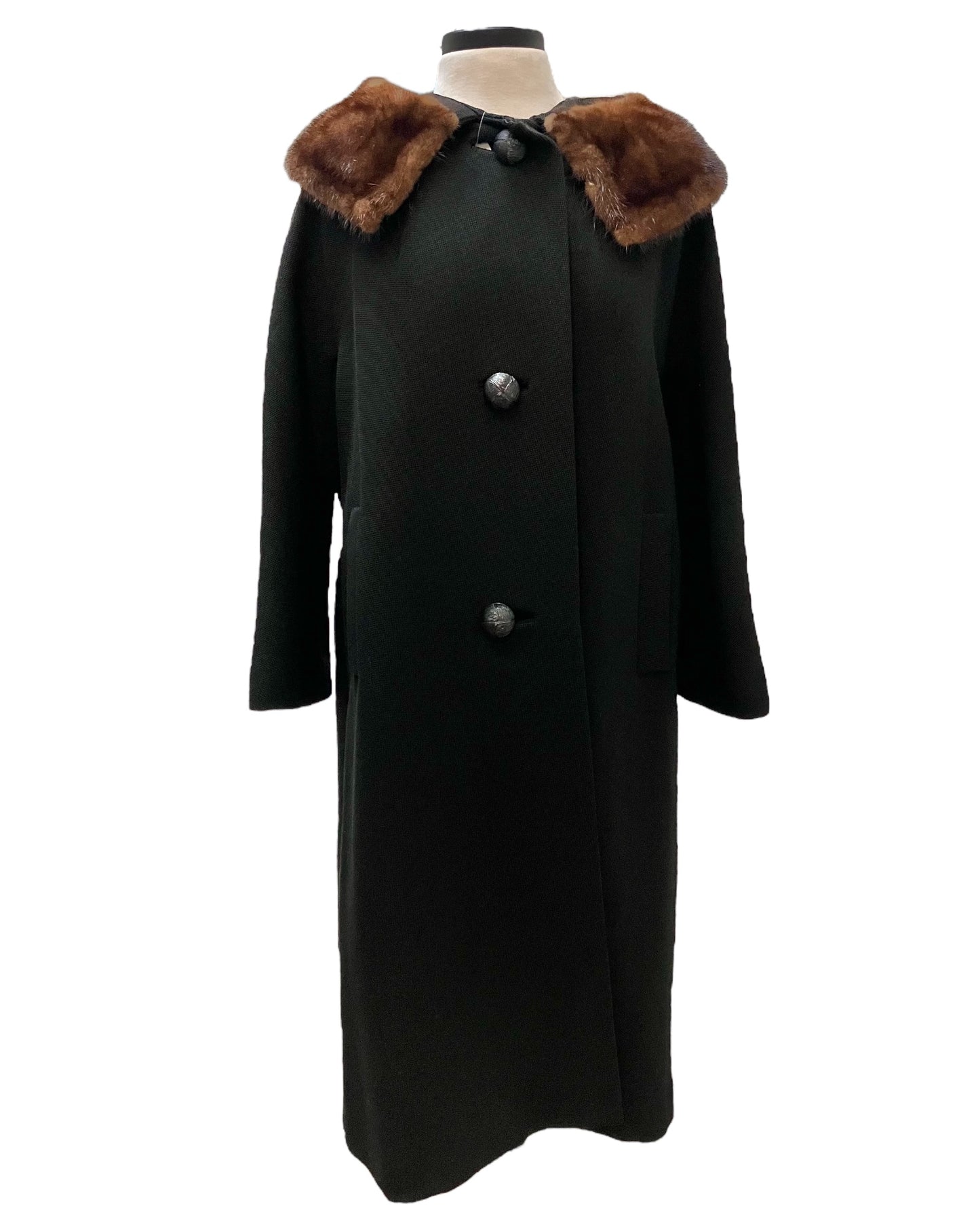 Vintage Rothmoor Coat With Fur Collar