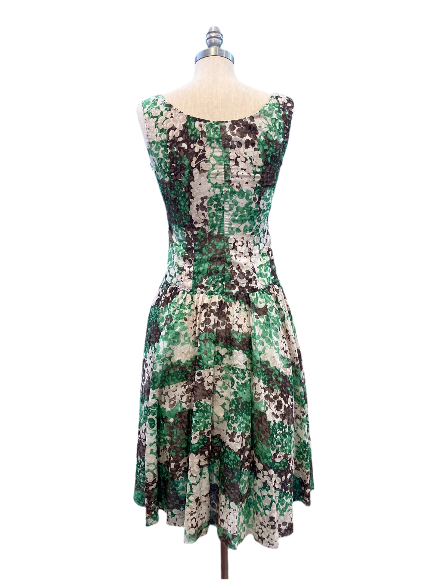 Vintage Saks Fifth Signature 100% Cotton Print Dress