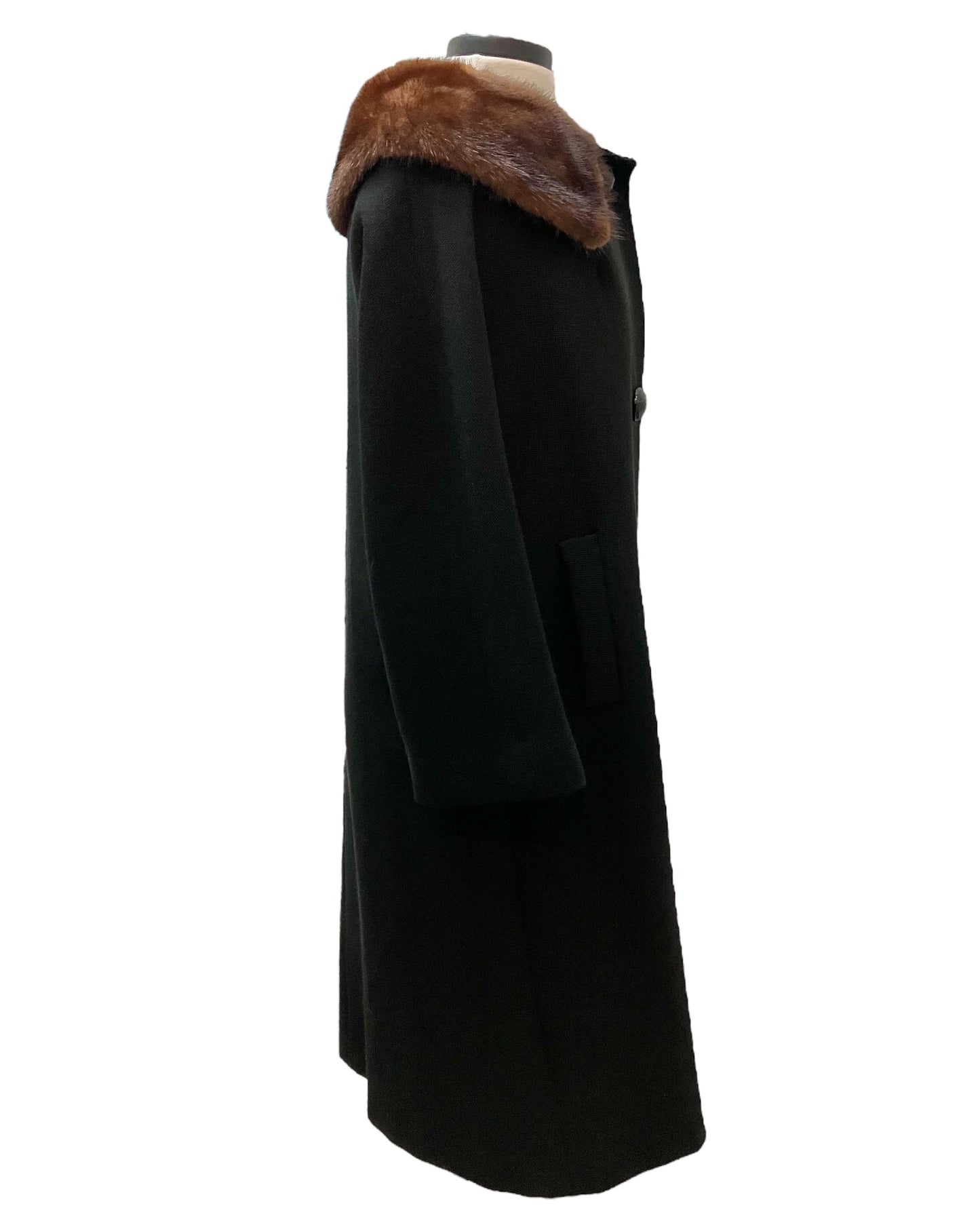 Vintage Rothmoor Coat With Fur Collar