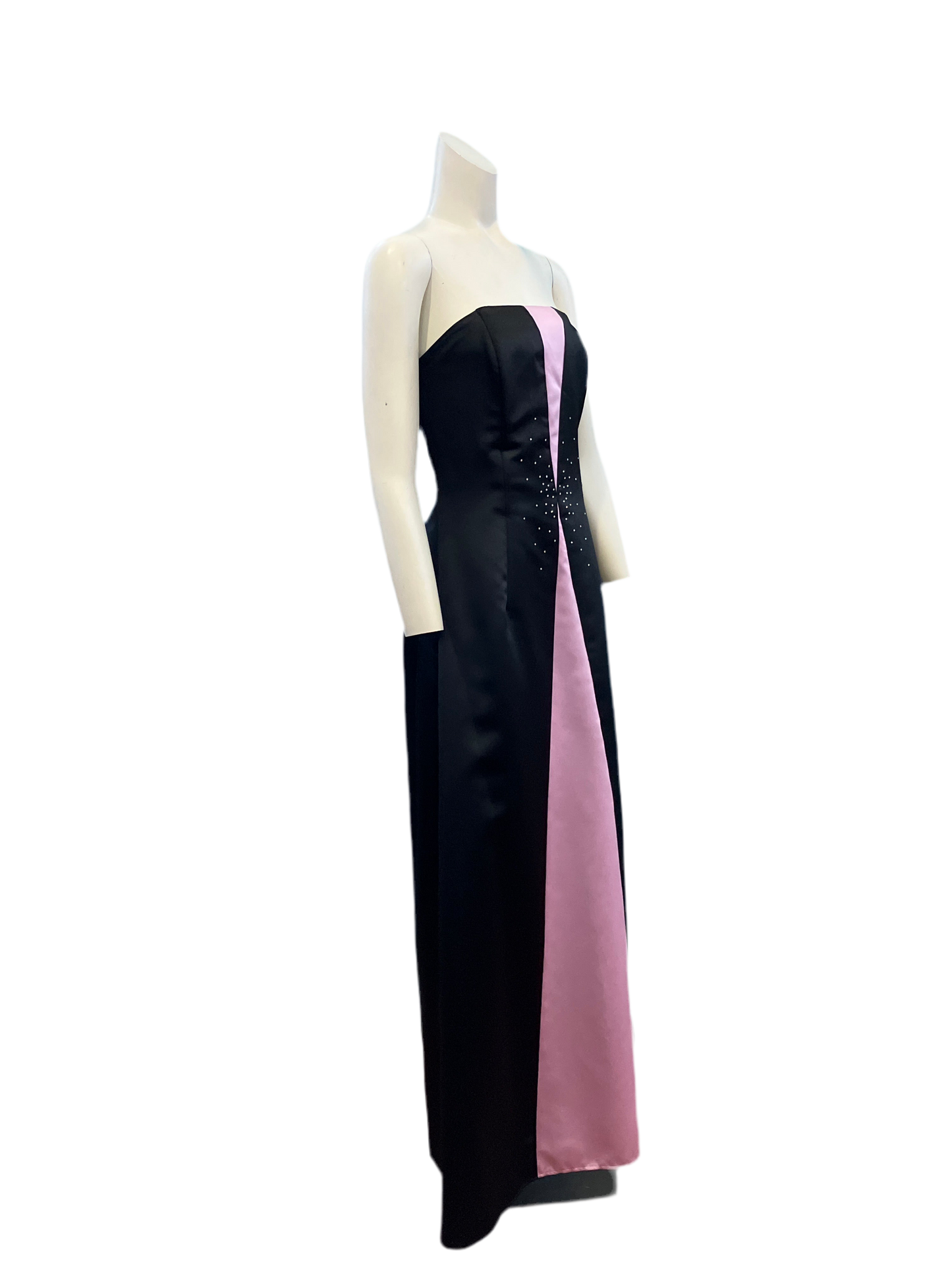 Vintage 2000’s Gunne Sax Black + Pink Dress