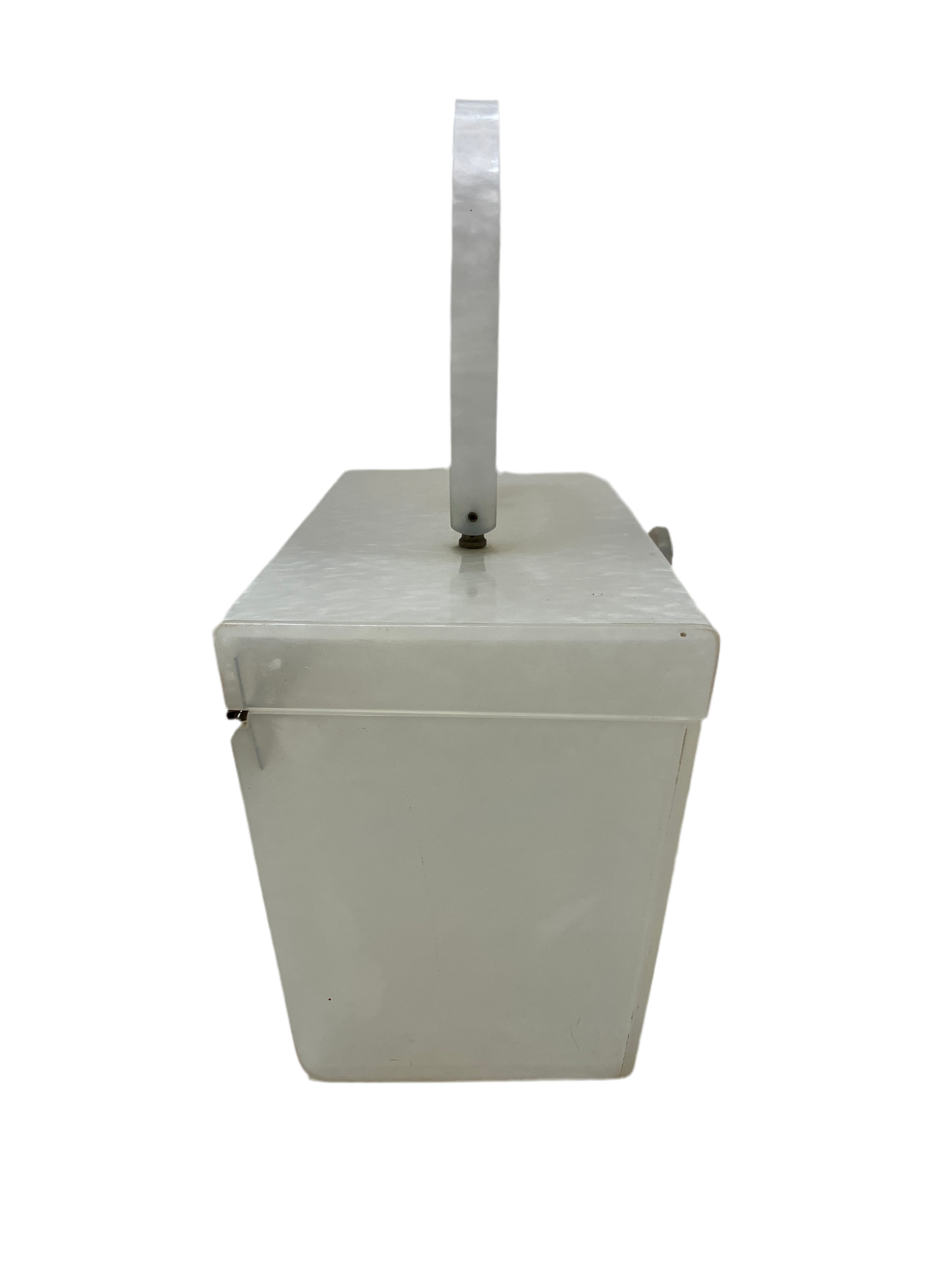 Vintage Large Beige Lucite Bag