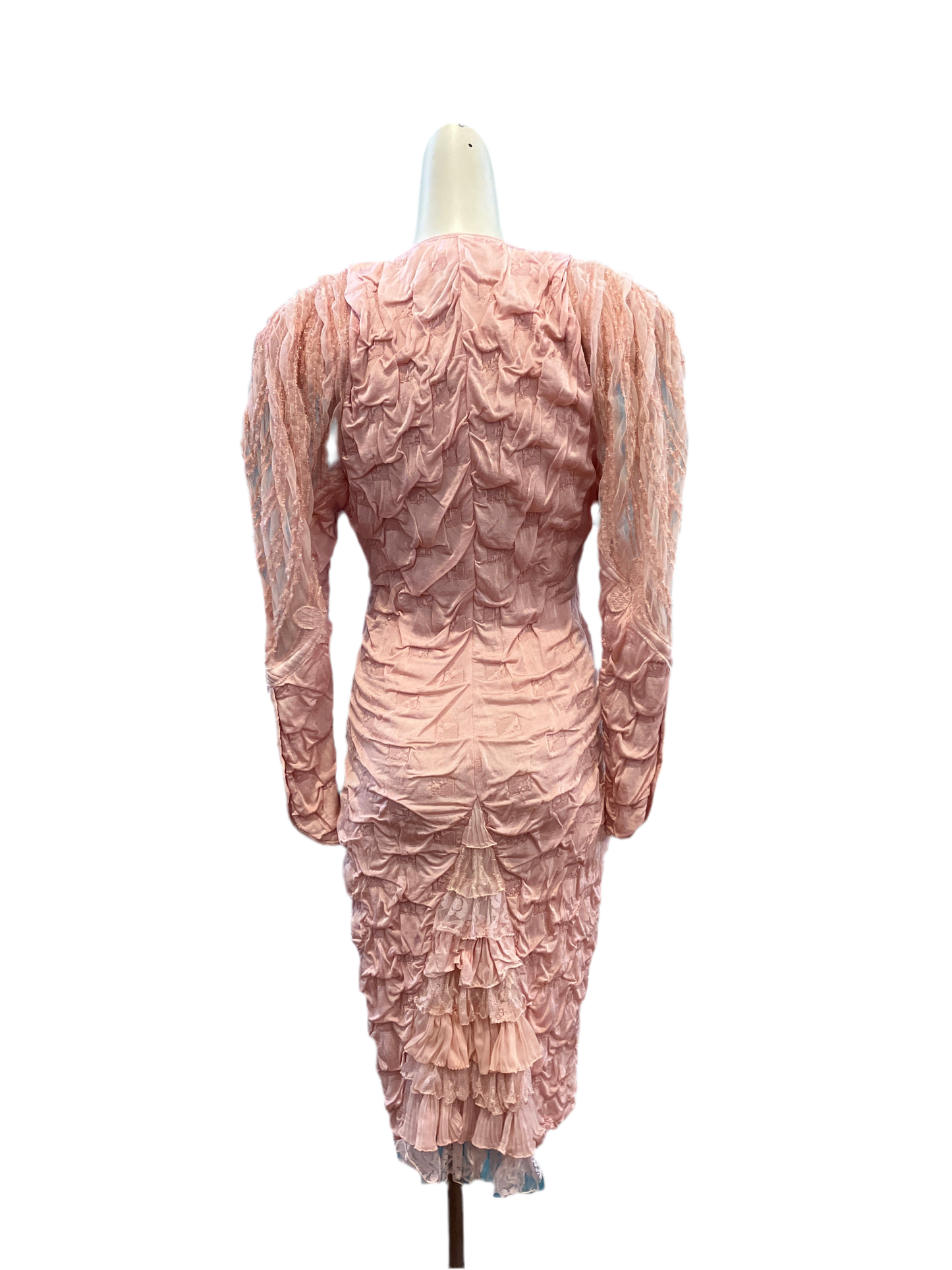 Vintage 1980’s Designer SHALITÉ Pink Cocktail Dress