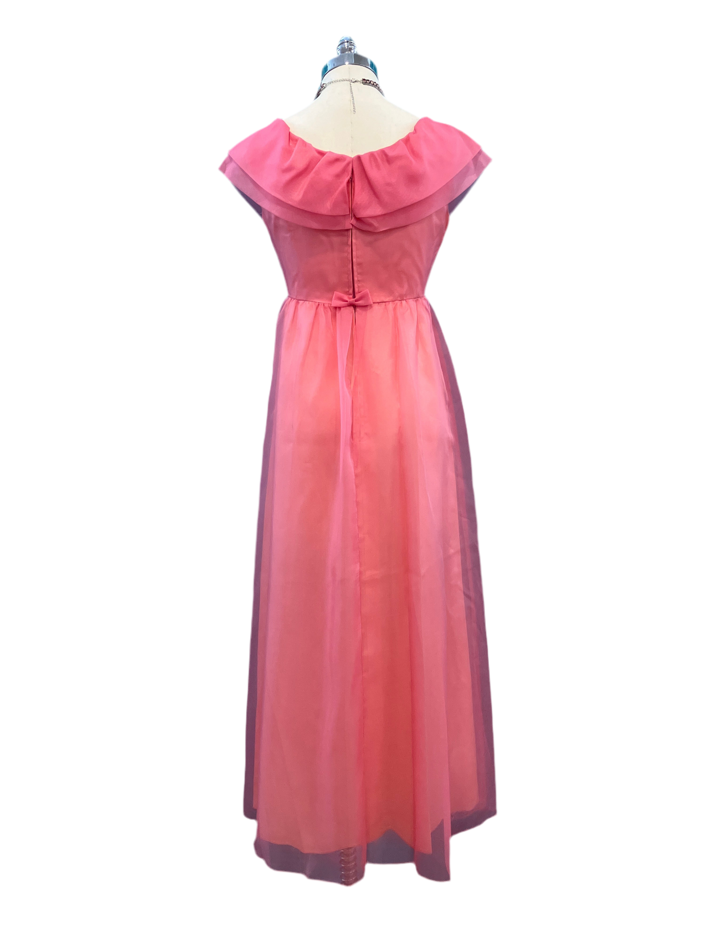 Vintage 1960’s Pink Taffeta Style Satin Dress