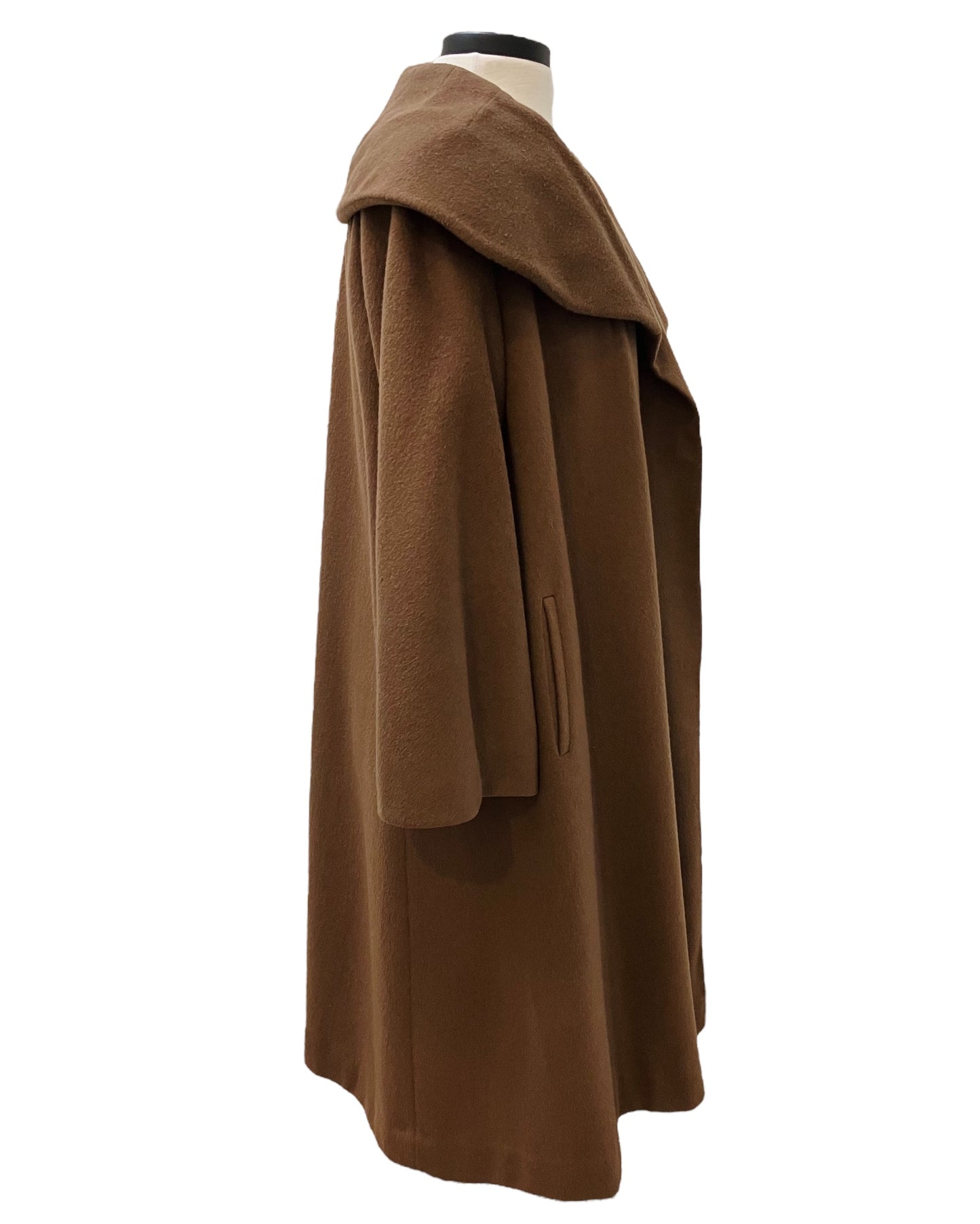 Bettijean Mocha Color Cashmere Swing Coat