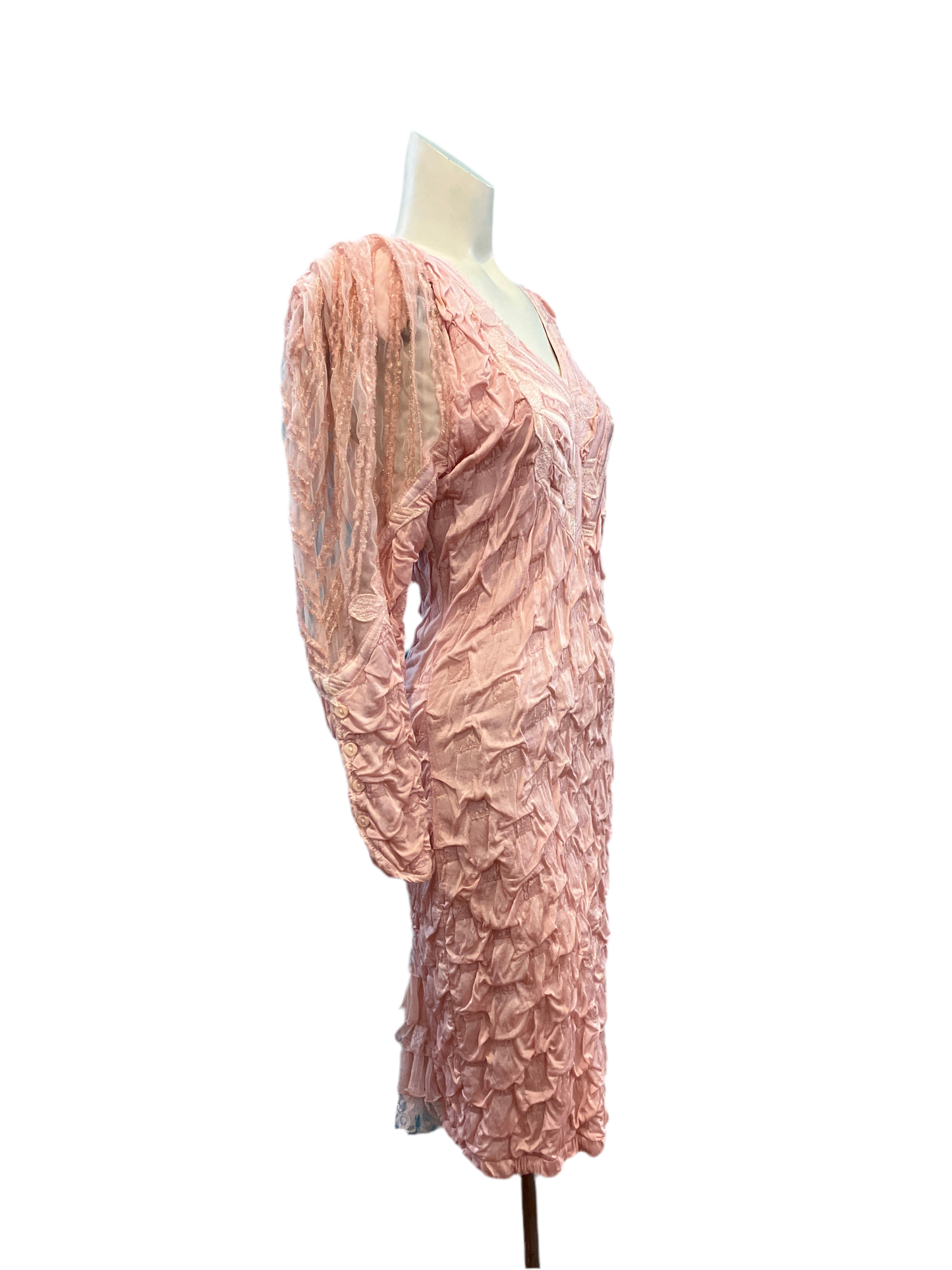 Vintage 1980’s Designer SHALITÉ Pink Cocktail Dress