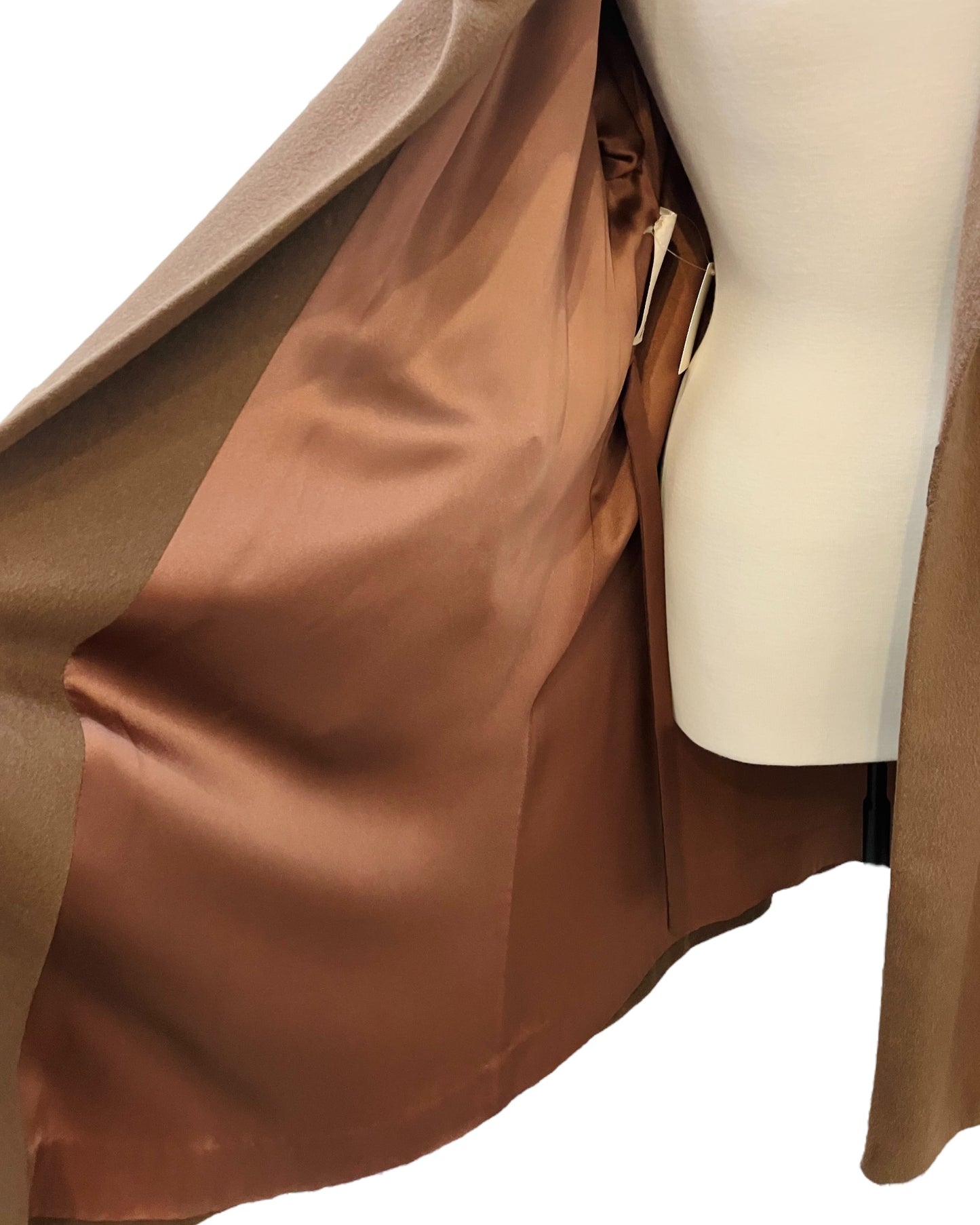 Bettijean Mocha Color Cashmere Swing Coat
