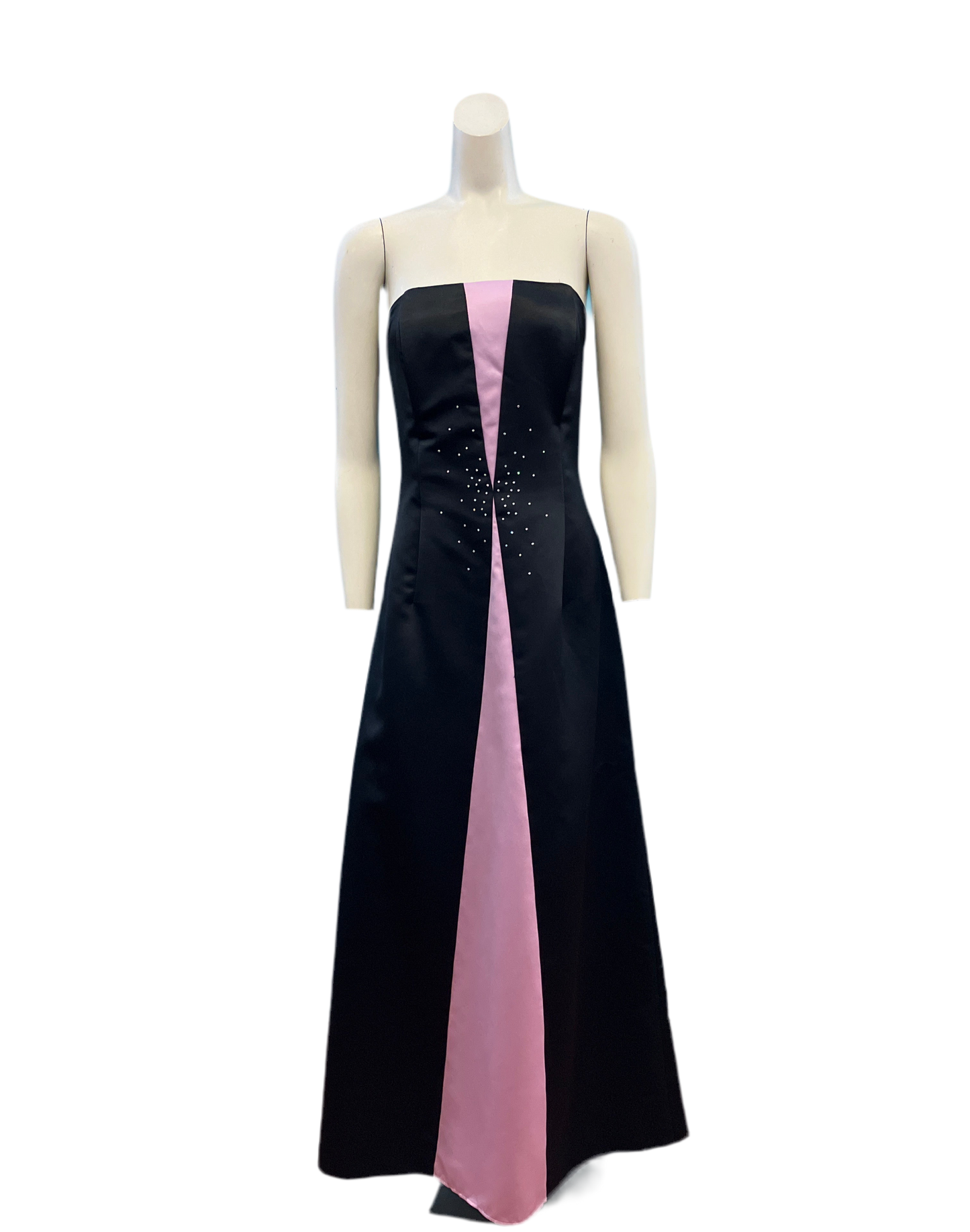 Vintage 2000’s Gunne Sax Black + Pink Dress