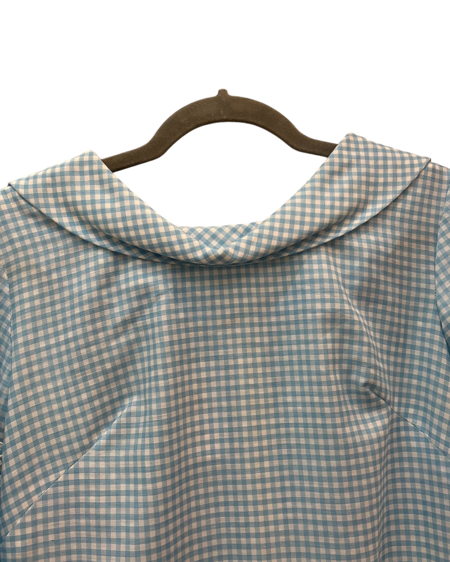1960s “Tommy Andrew” Light Blue Gingham Dress