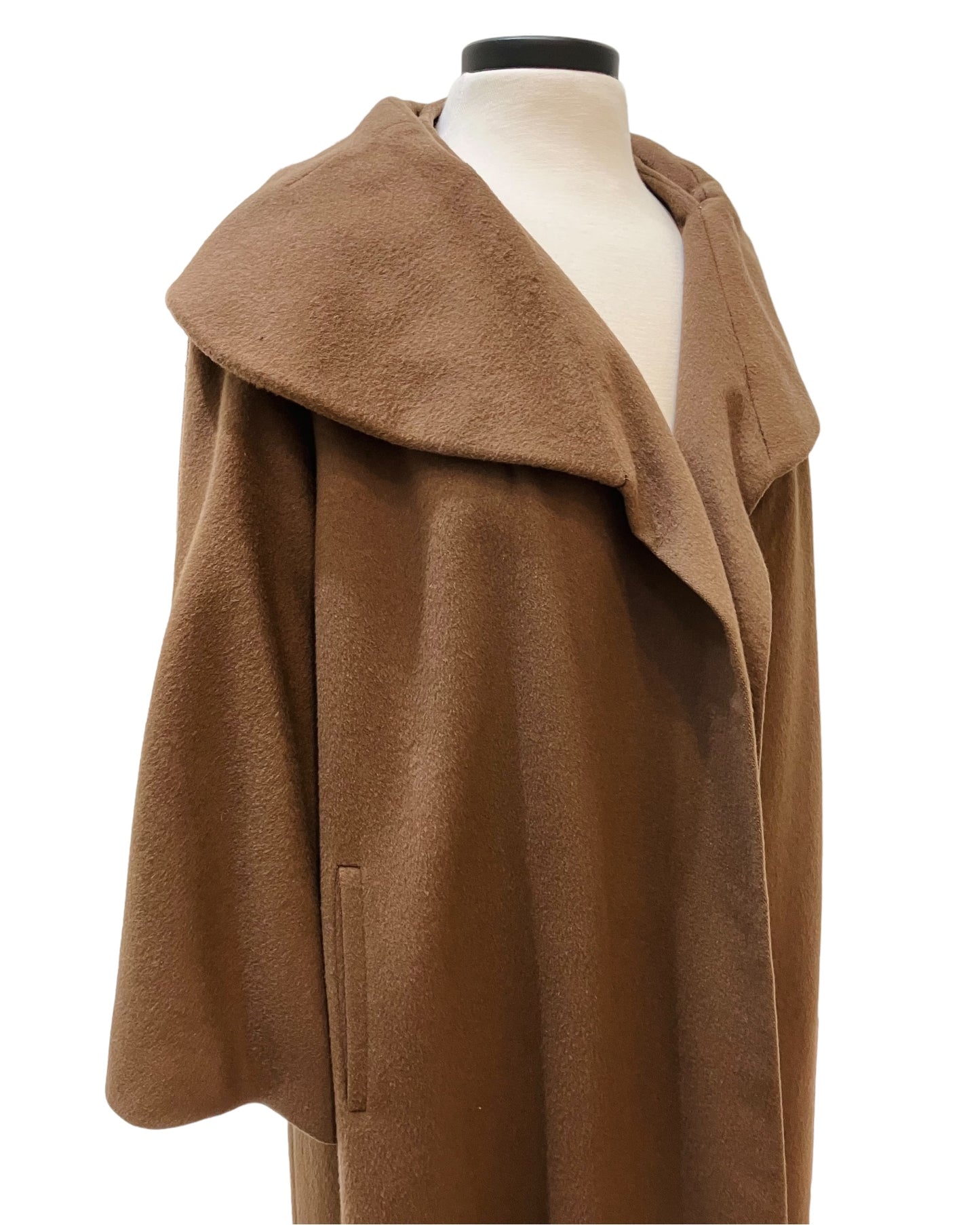 Bettijean Mocha Color Cashmere Swing Coat