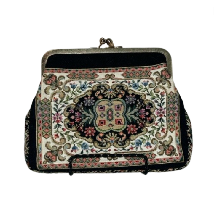 Vintage Needlepoint Clutch