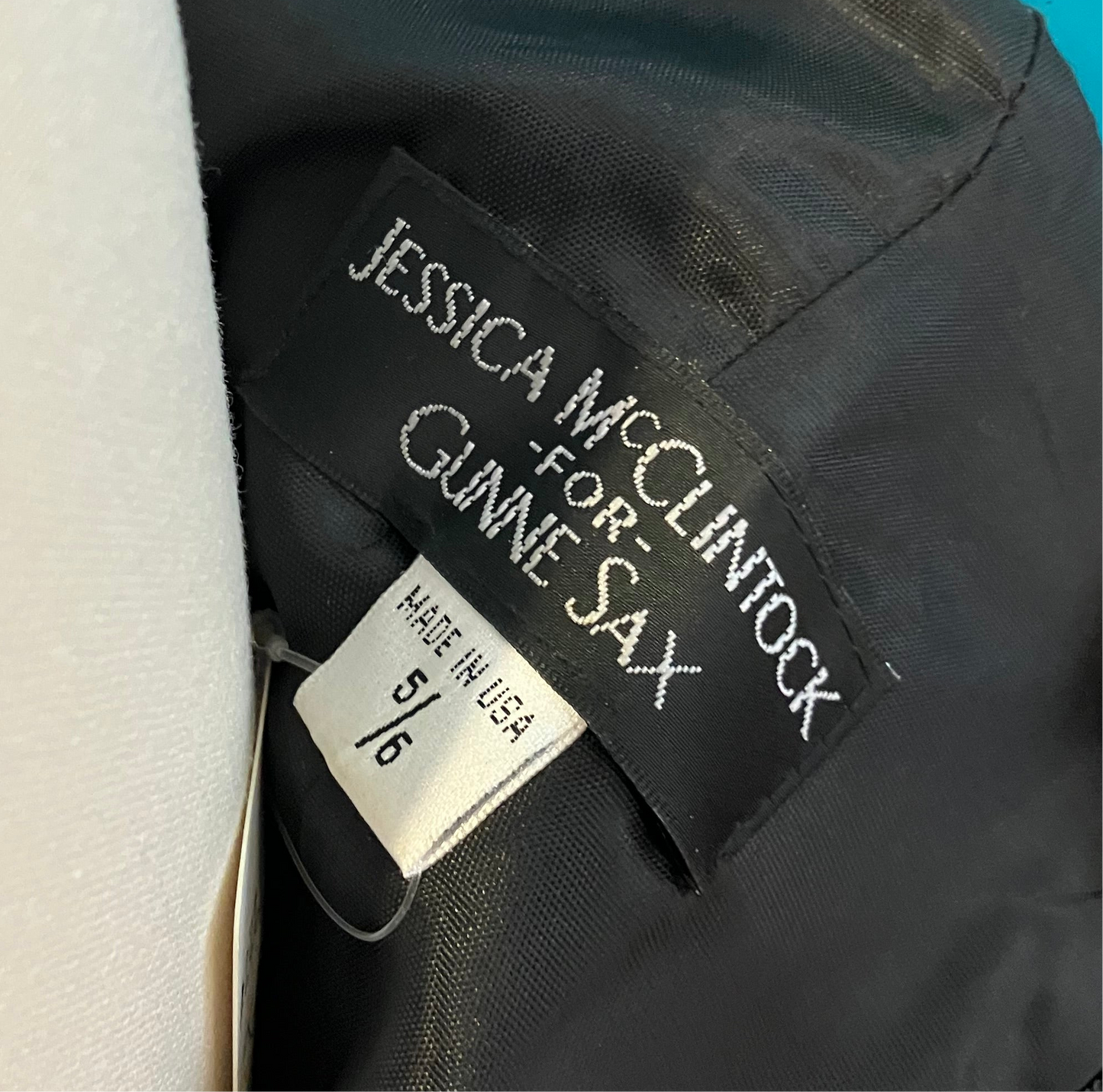 Vintage Jessica McClintock for Gunne Sax Formal Strapless Gown with Pink Coquette Bows