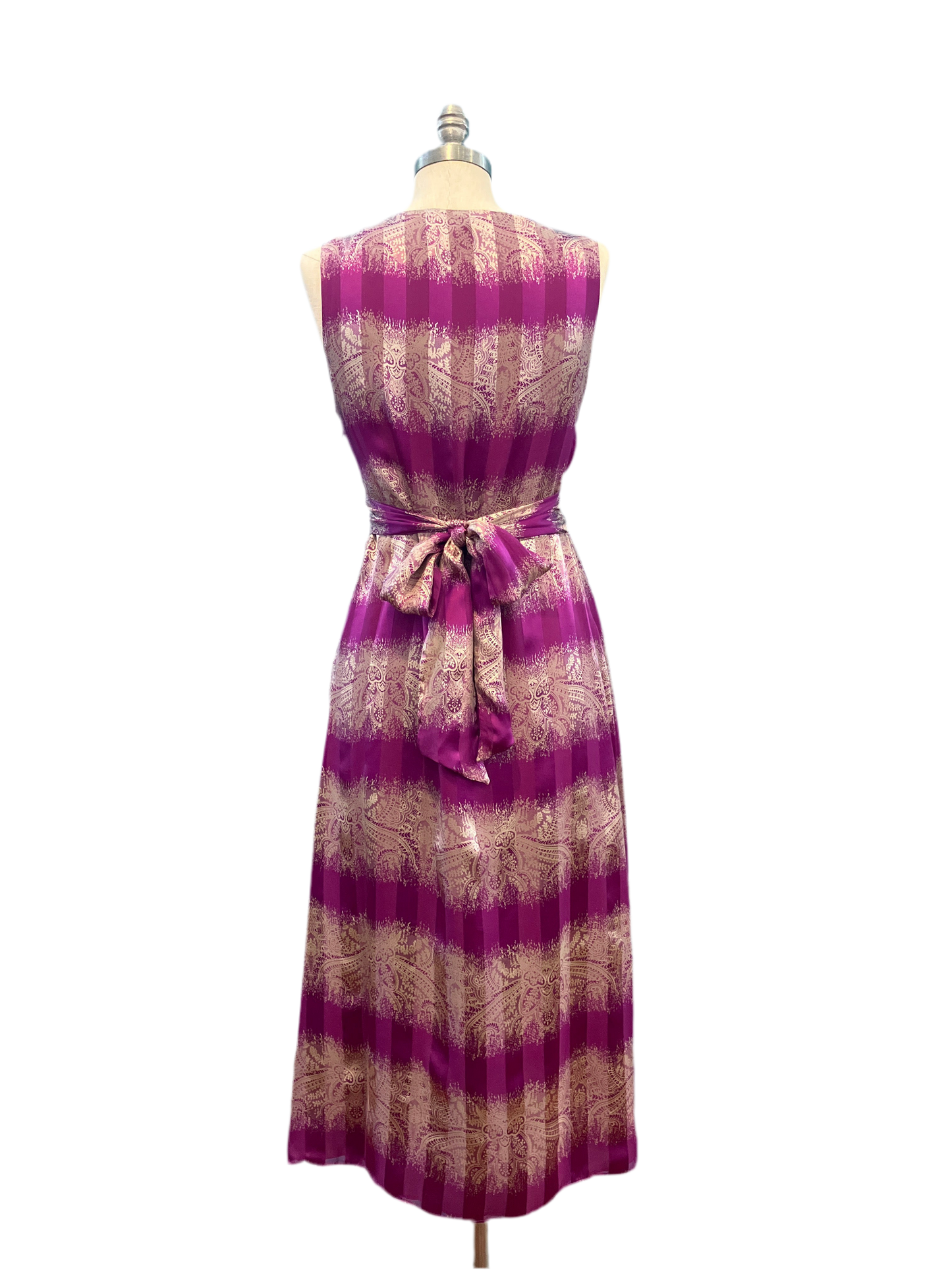 Vintage Designer Wendy Hil Silk Dress
