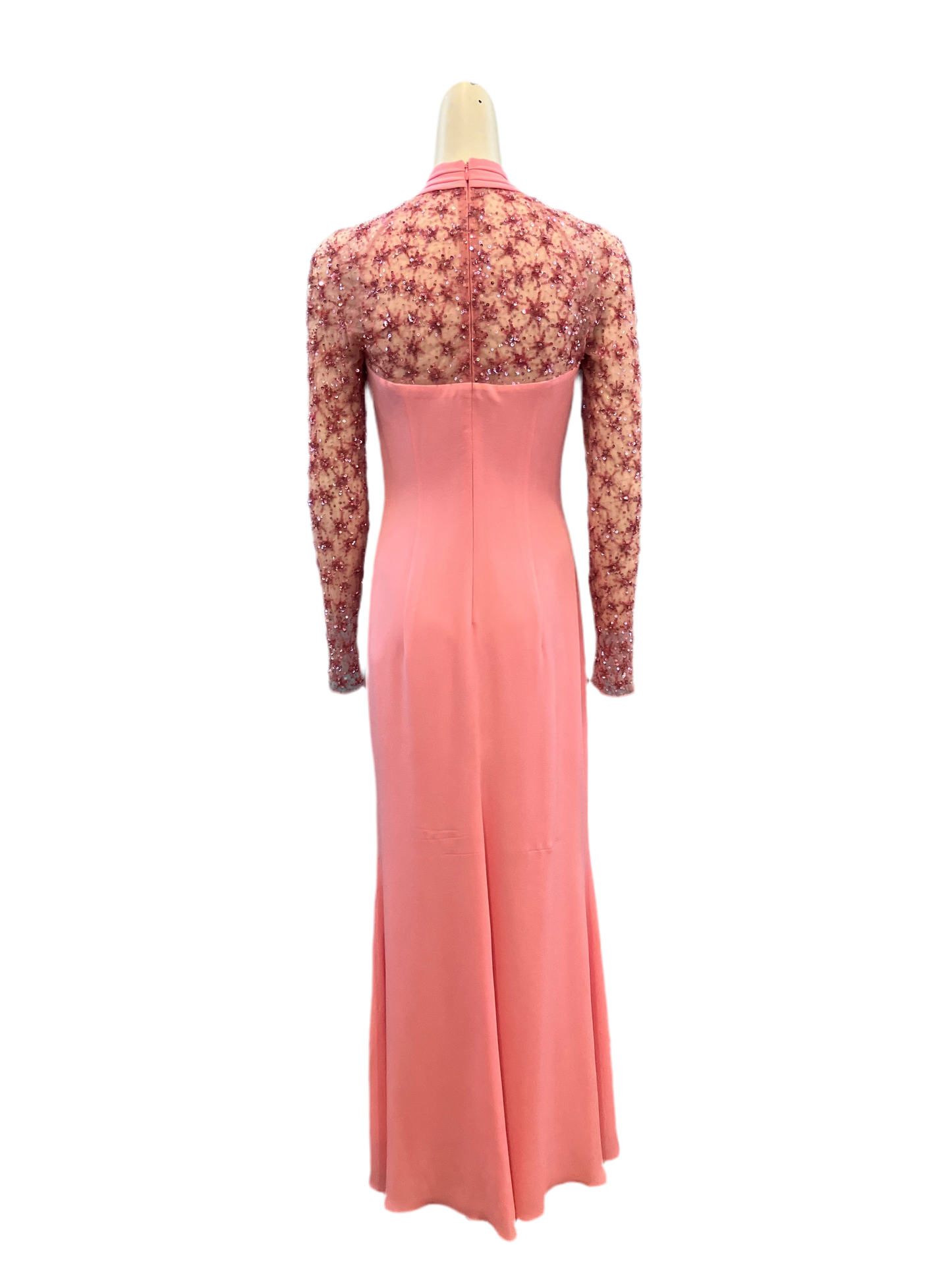 Vintage Designer Escada Couture 2000 Pink Silk Dress