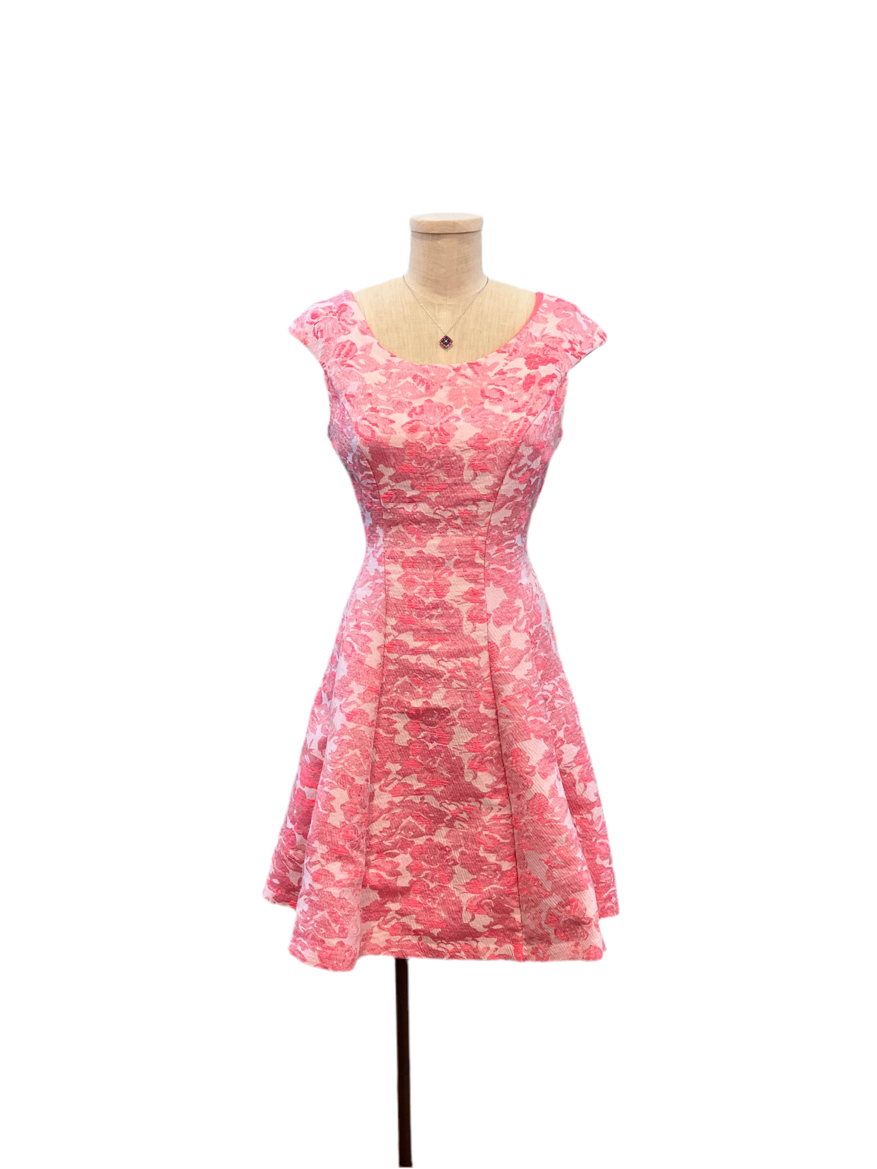 strapless open back dress Betsey Johnson Hot Pink A Line Dress – Amorin Vintage