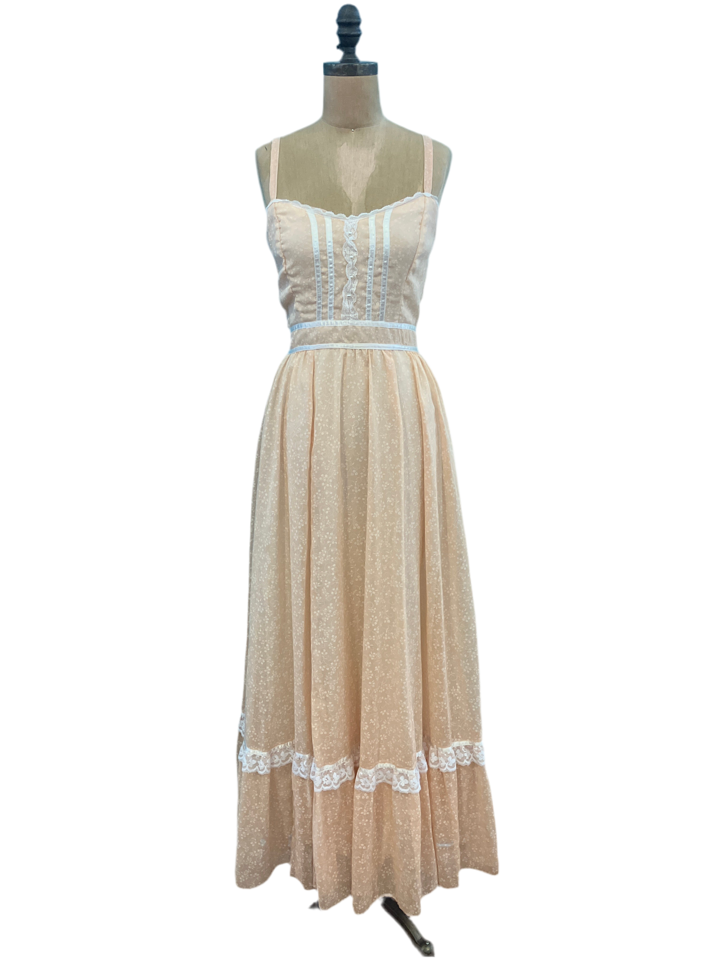 Vintage 1970’s Peach Gunne Sax Dress