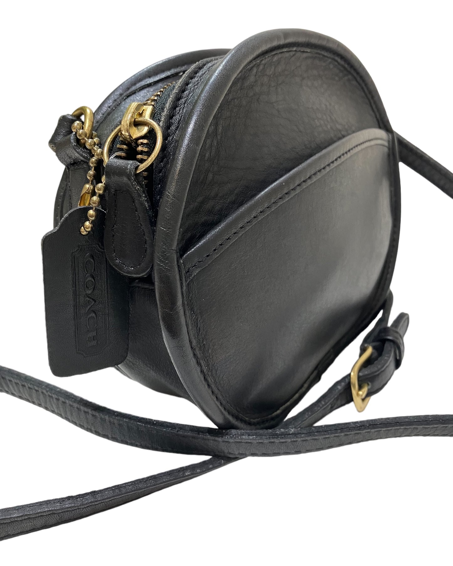 Vintage Coach Canteen Style Black Bag