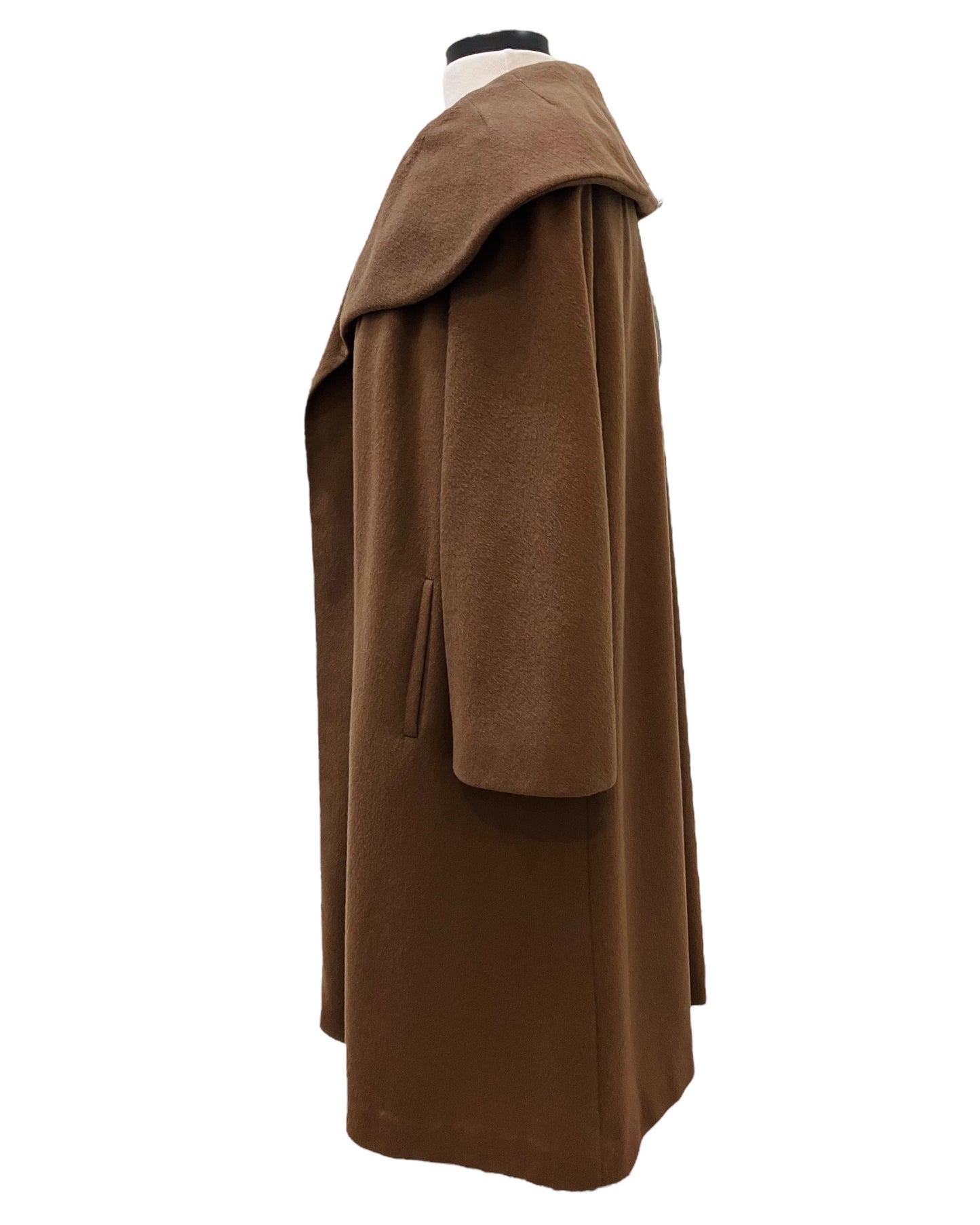 Bettijean Mocha Color Cashmere Swing Coat