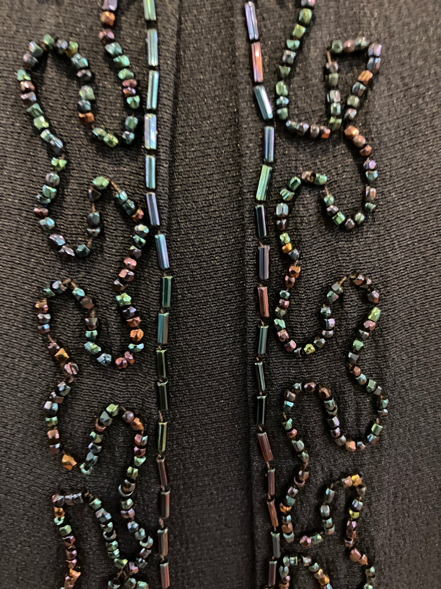 Vintage 1950’s Blue Beaded Dress