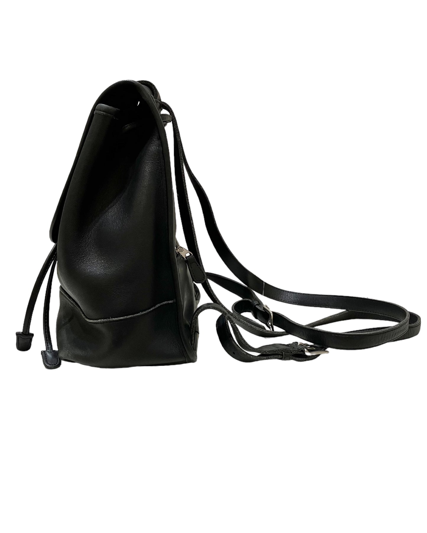 Vintage Coach Black Leather Backpack