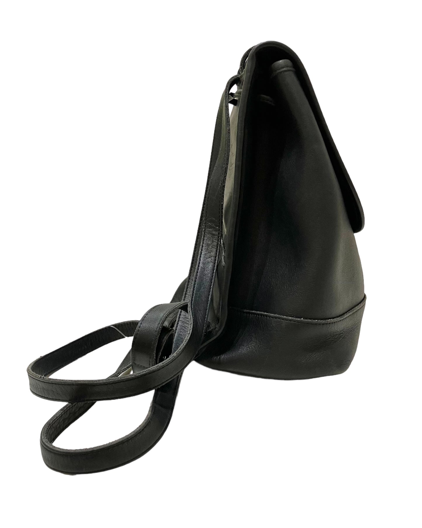 Vintage Coach Black Leather Backpack