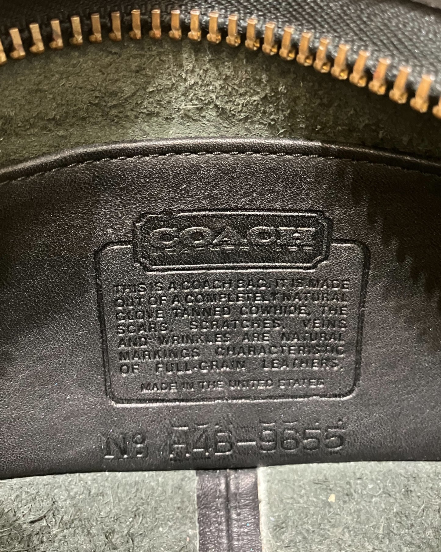 Vintage Coach Crossbody Black Bag
