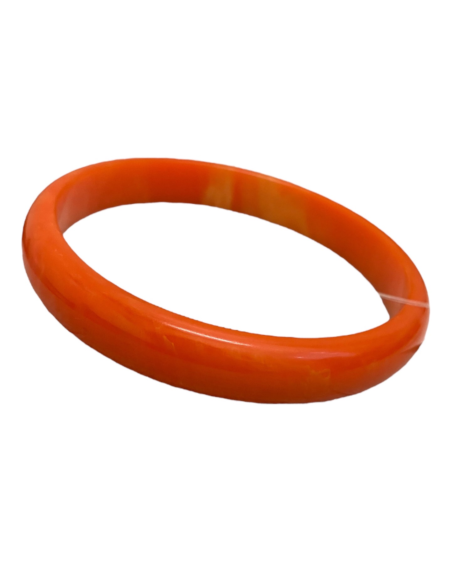 Bakelite Orange Marble Color Bangle