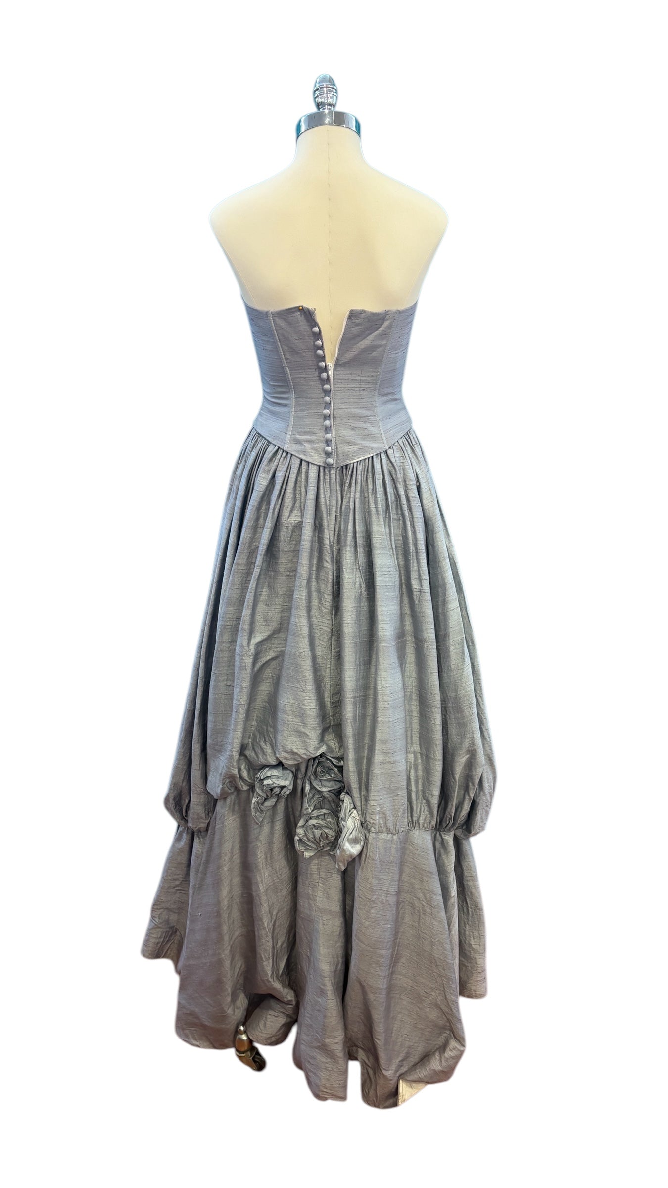 Vintage Jessica McClintock Lavender Gray Ballgown