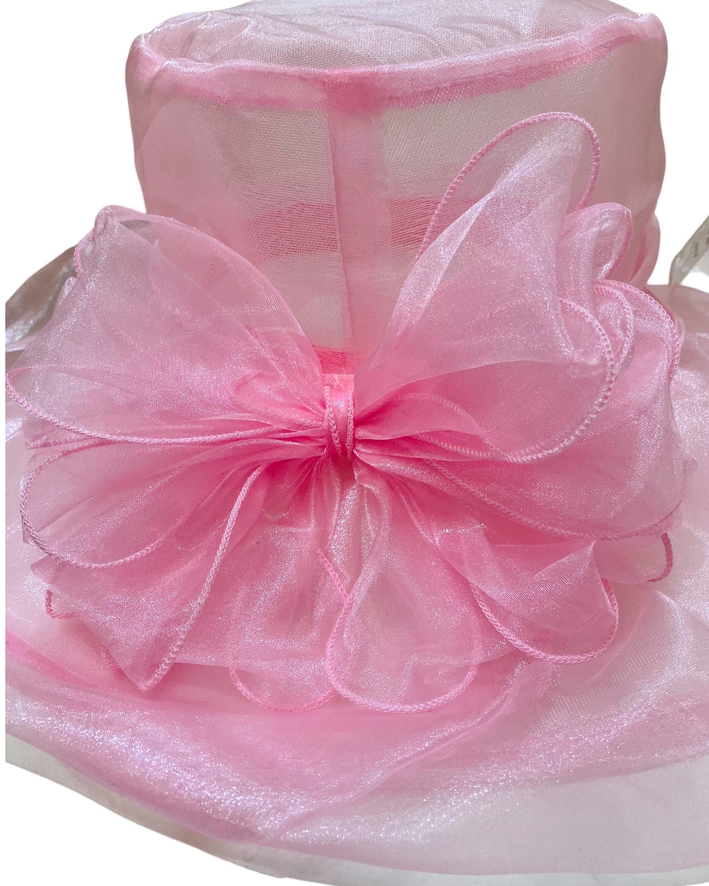 Vintage Style Pink Organza Style Hat