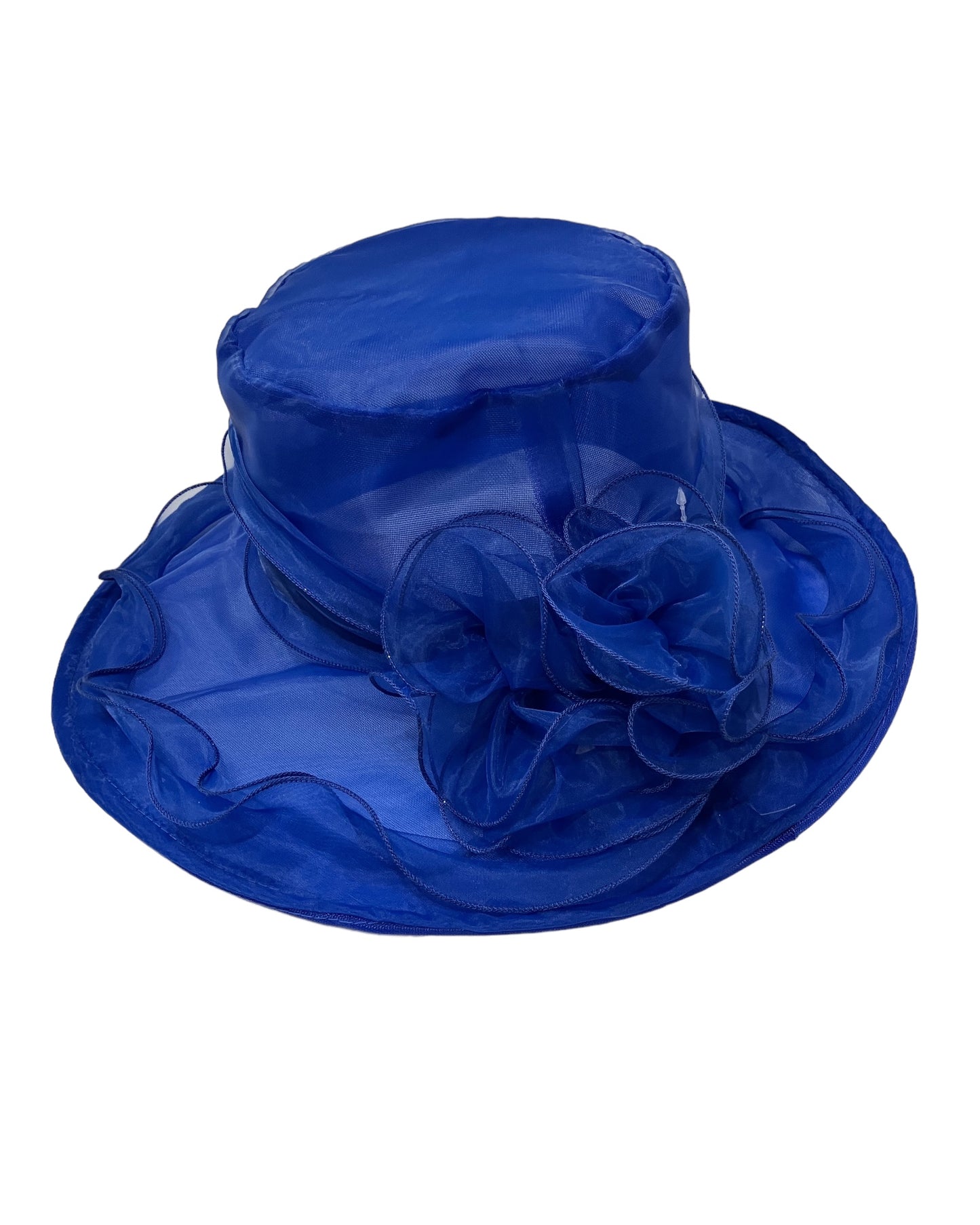 Vintage Style Blue Organza Style Hat