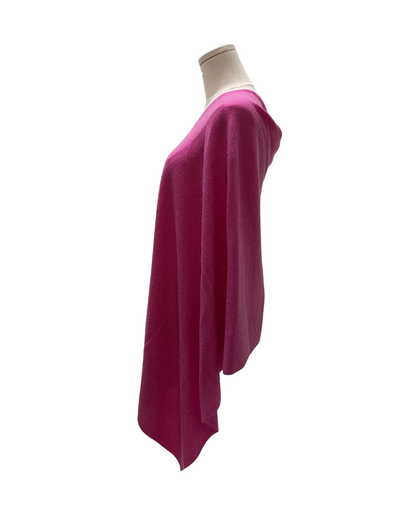 Vintage Style “Dolma” Pink Cashmere Poncho