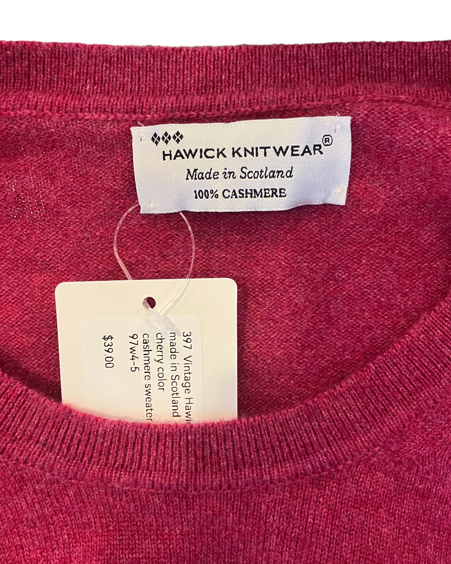 Vintage “Hawick Knitwear” Cashmere Sweater