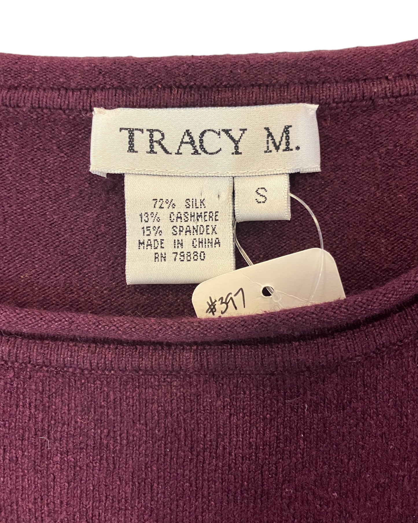 Vintage “Tracy M” Cashmere Blend Sweater