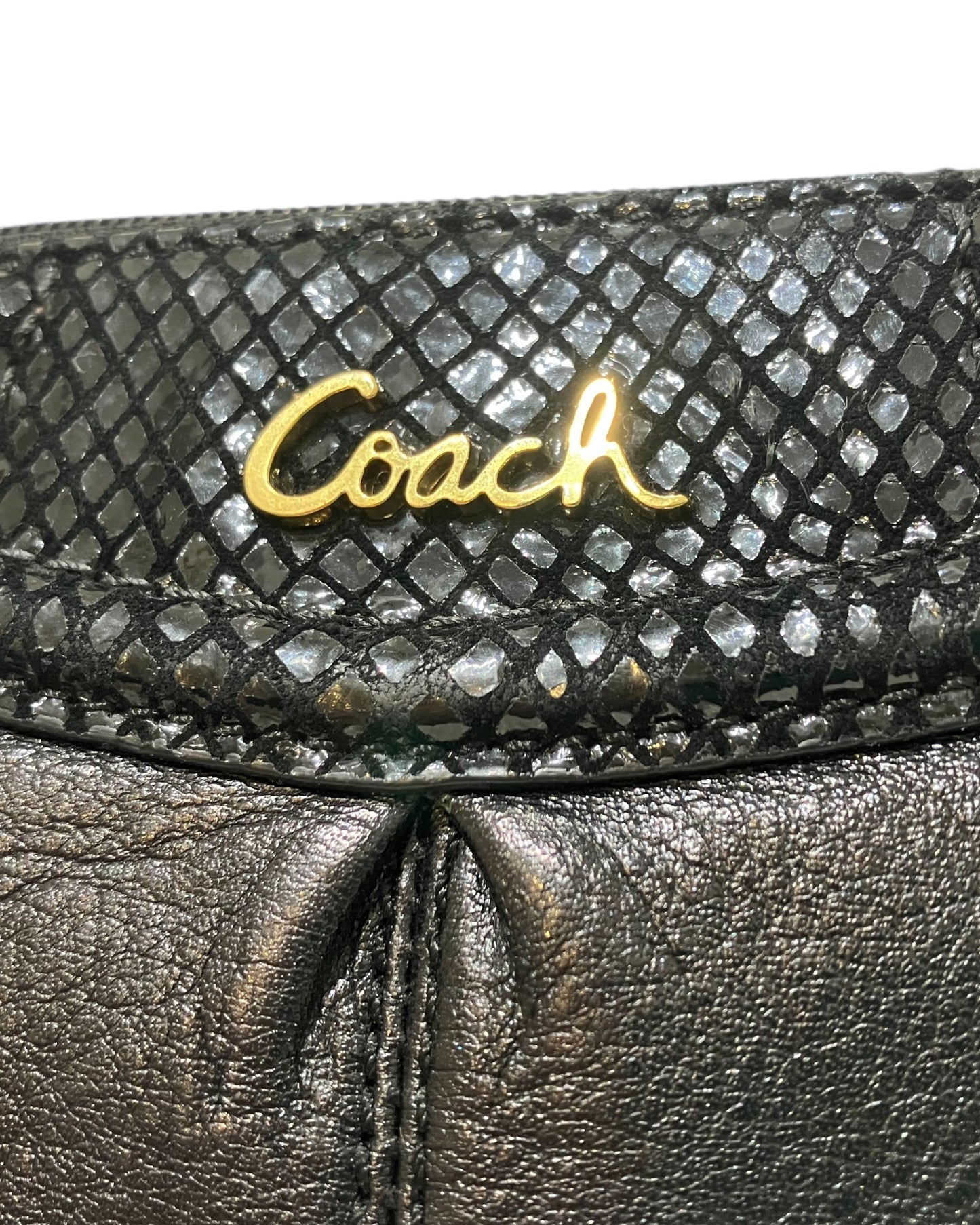 Vintage Coach Small Black Shoulder Bag