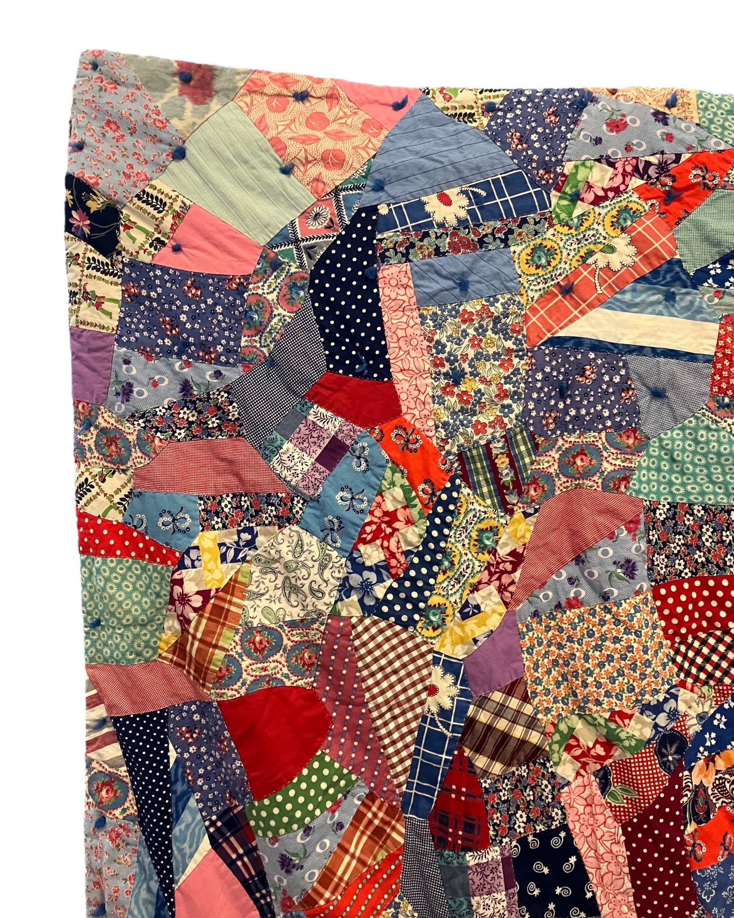 Vintage Handmade Crazy Quilt