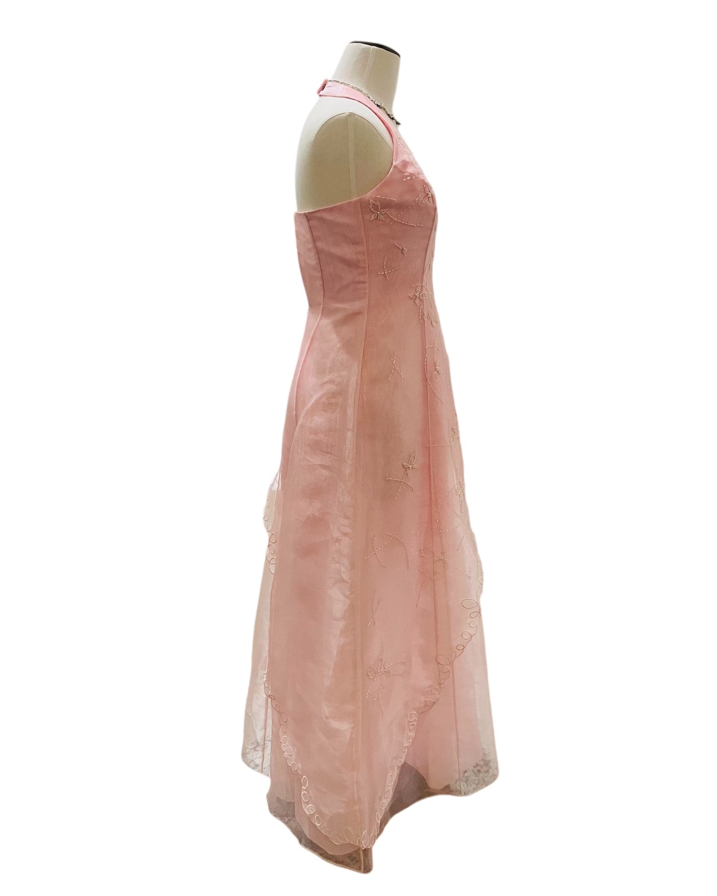 Vintage 1990s “Morgan and Co.” Pink Prom Dress