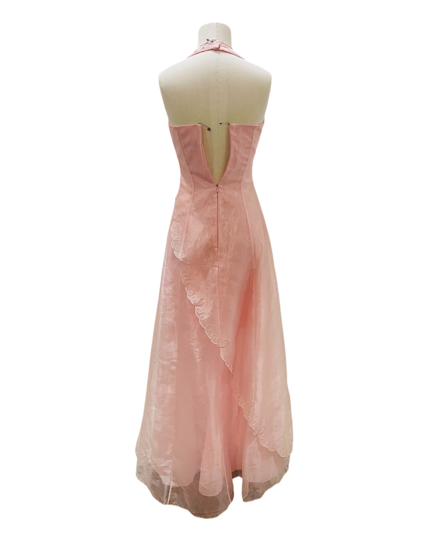 Vintage 1990s “Morgan and Co.” Pink Prom Dress