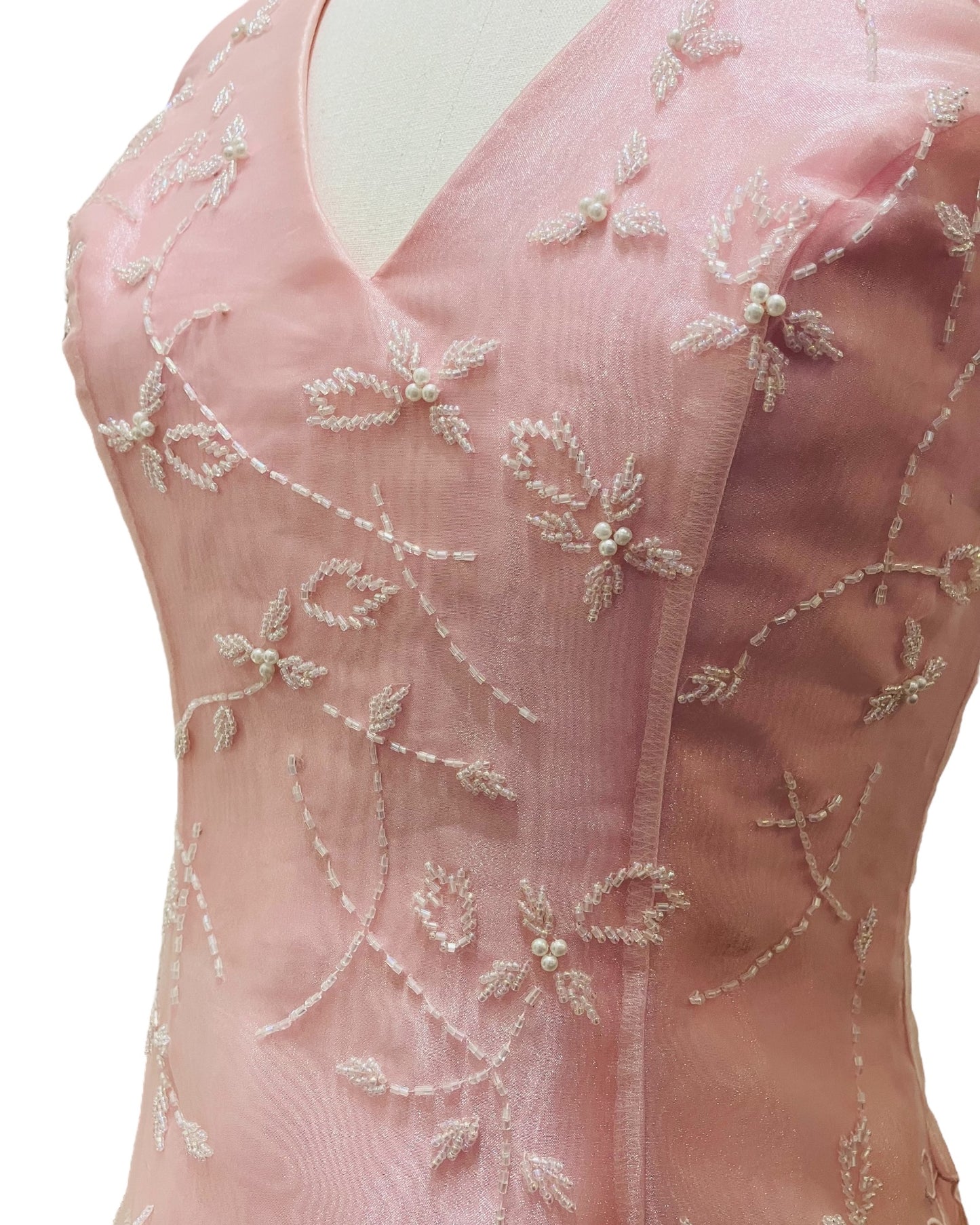 Vintage 1990s “Morgan and Co.” Pink Prom Dress