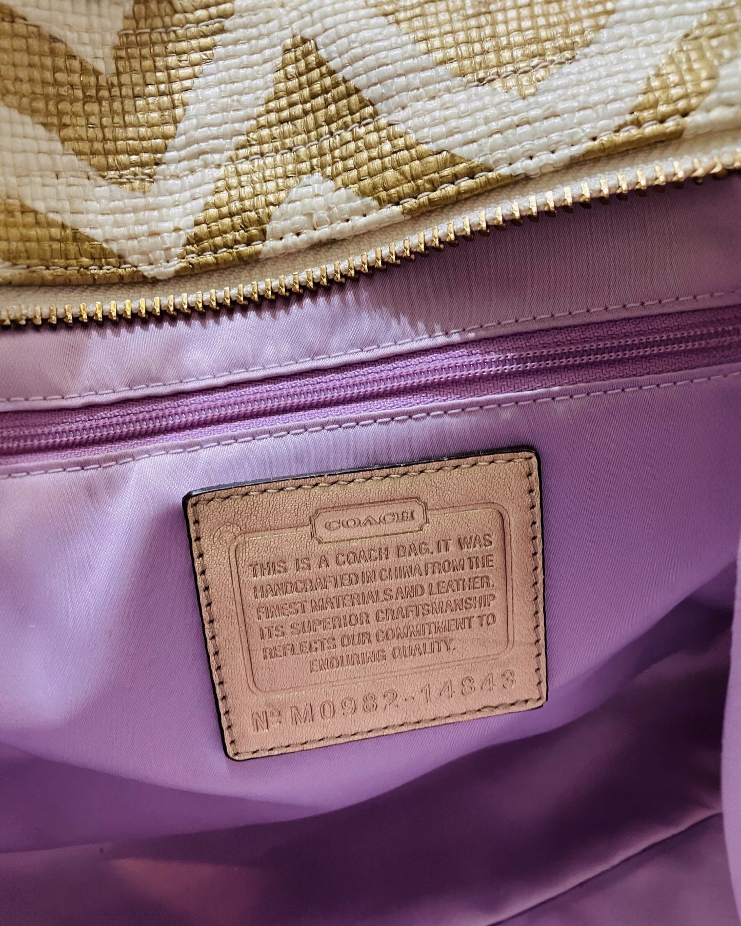 RARE Vintage “Coach” Zebra/Python With Purple Lining