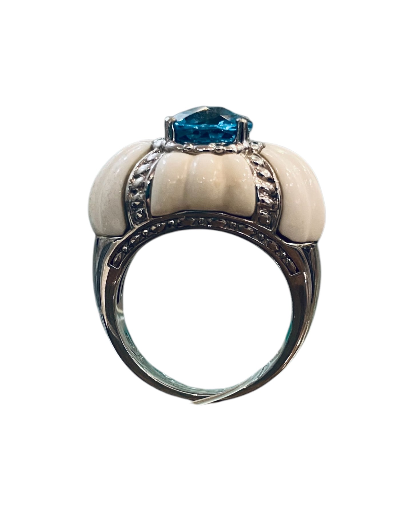 Vintage “Art Deco” style Topaz and Sterling 925 Ring