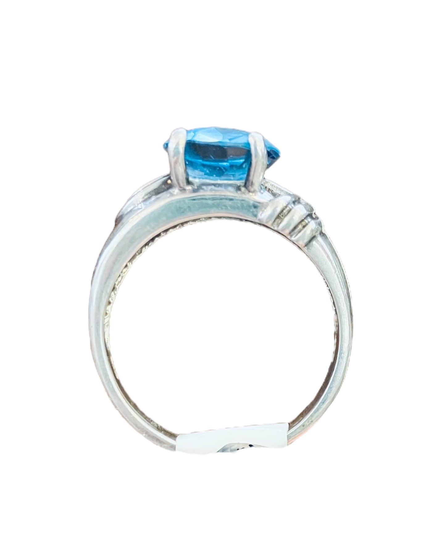 Vintage Blue Topaz Sterling Ring
